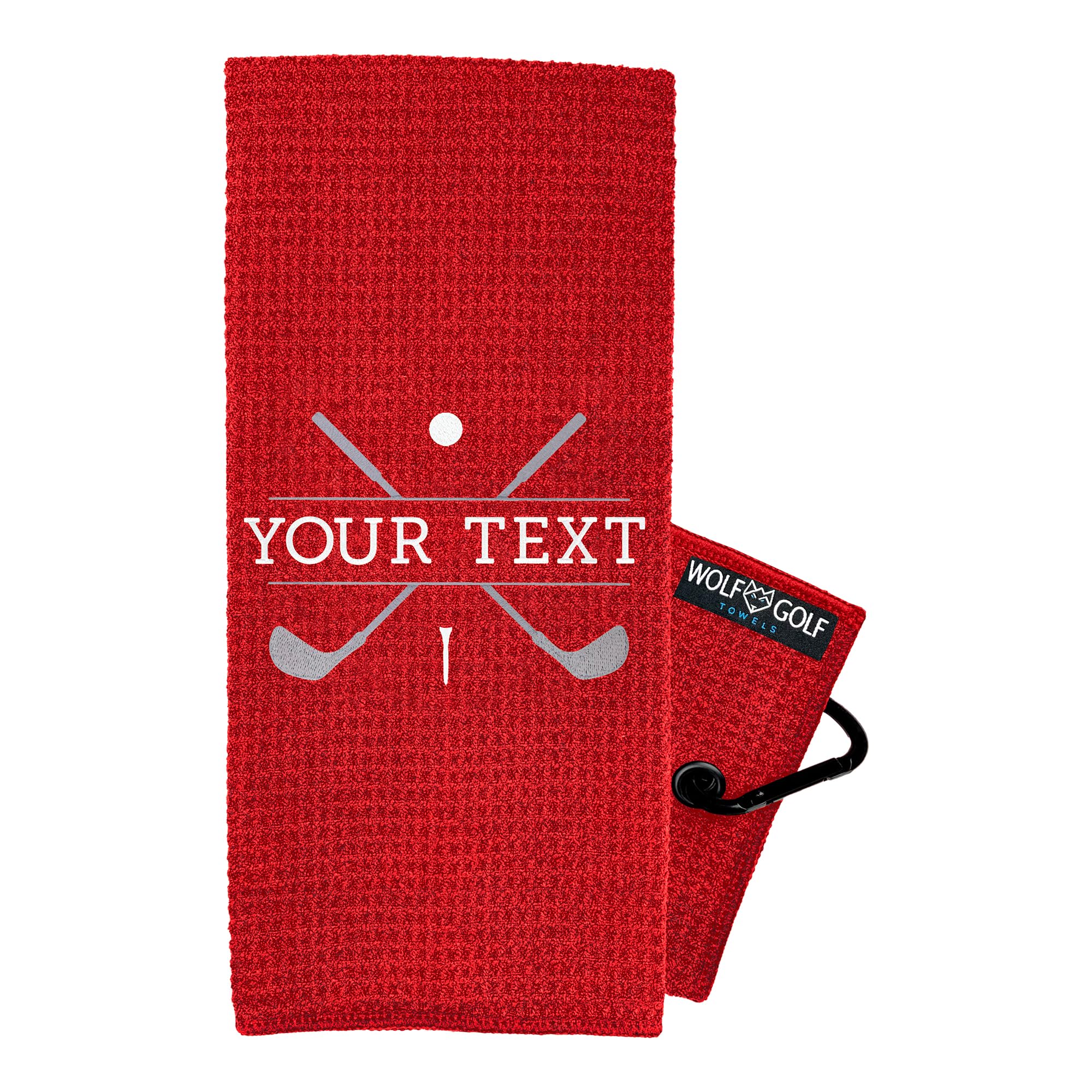 Custom Personalized Golf Towel for Golf Bags - Monogrammed Golf Gift for Men & Women - Perfect for Golf Tournaments, Practice Sessions & Club Events