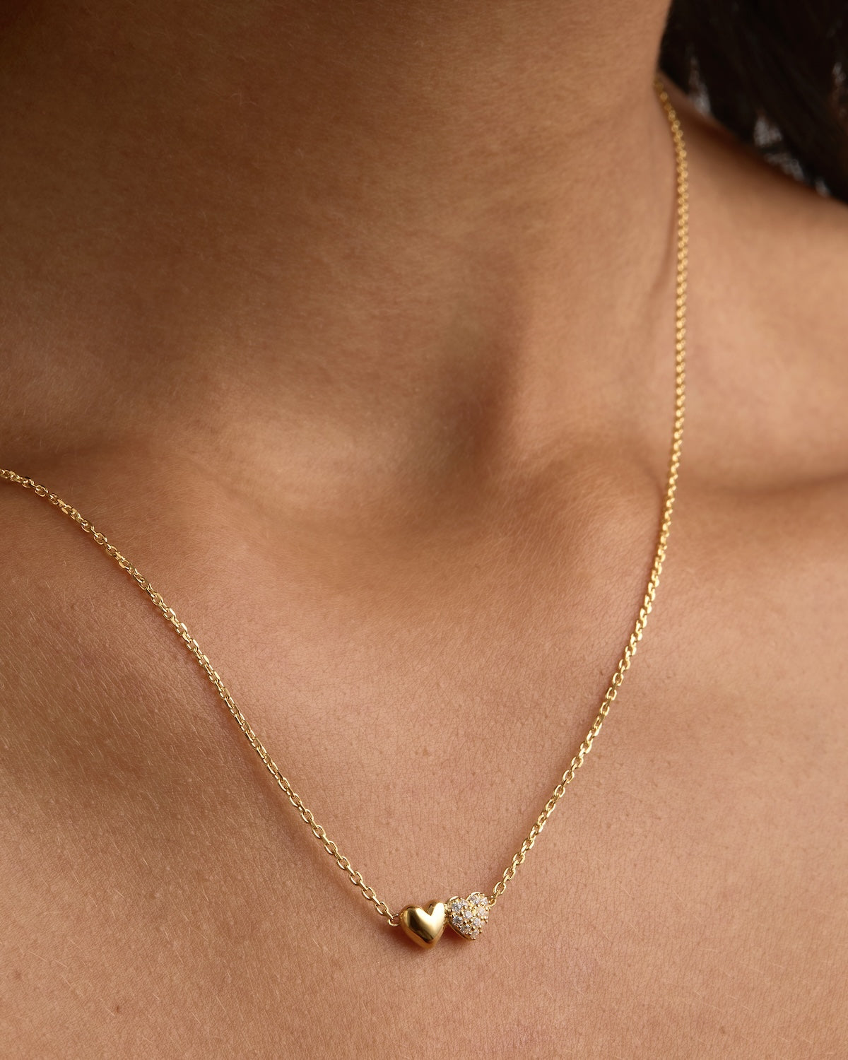 18K Gold Vermeil Always By Your Side Necklace - Elegant Dainty Jewelry for Women, Perfect Gift for Anniversary, Birthday & Valentine's Day - Wear Daily or for Special Occasions