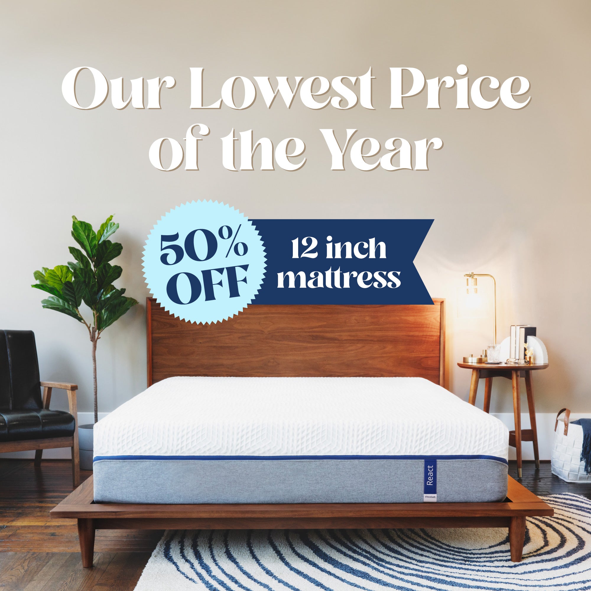 React Hybrid Mattress - Premium Comfort for Side, Back & Stomach Sleepers - Perfect for Bedrooms, Guest Rooms & Apartments