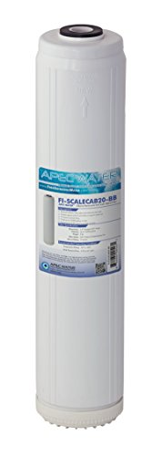 APEC Water Systems 20-Inch Whole House Water Filter - Removes Chlorine, Anti-Scale, 12,000 Gallon Capacity (FI-SCALECAB20-BB) - Perfect for Cleaner Drinking Water & Protecting Appliances from Hard Water Damage