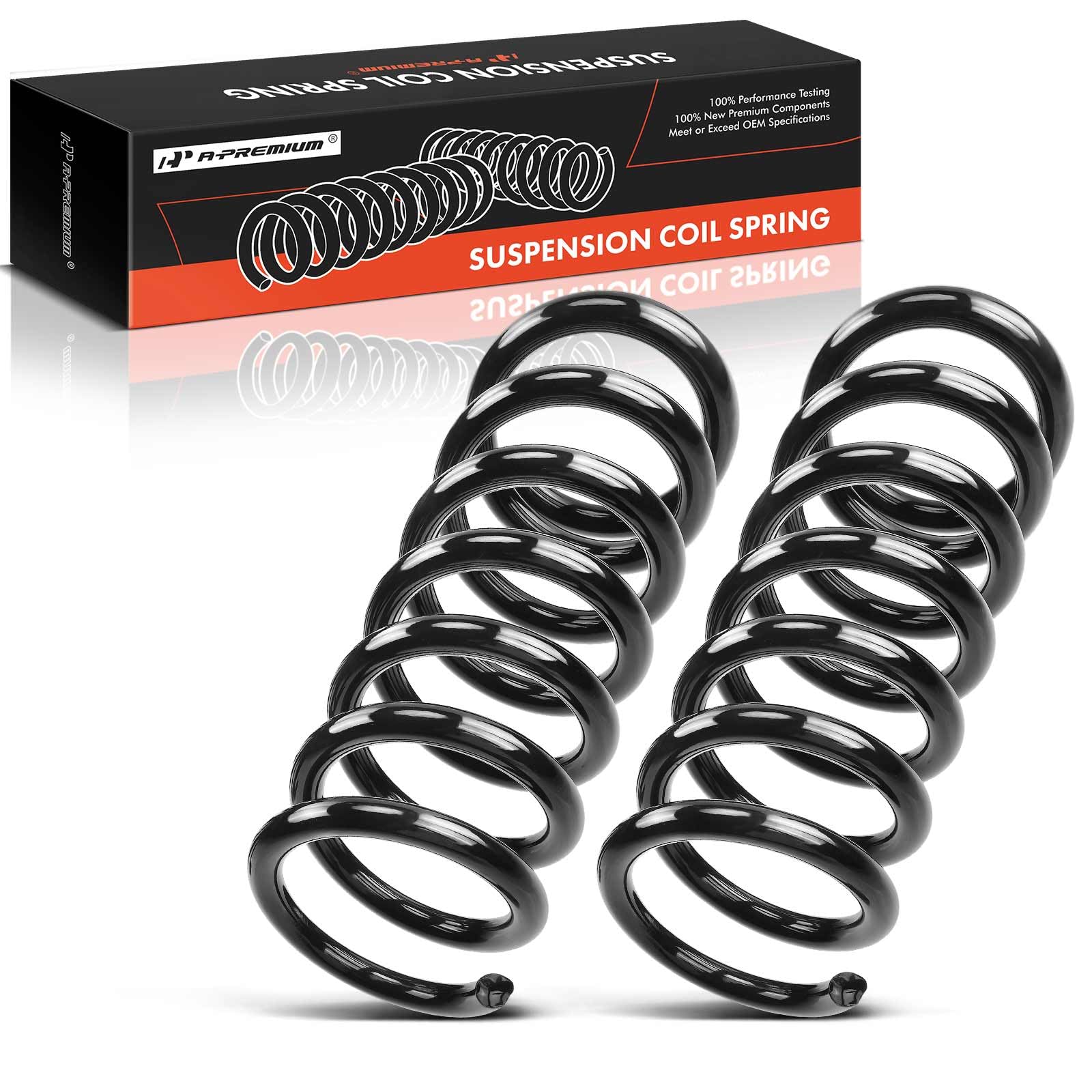 Premium 2-Piece Rear Suspension Coil Spring Set for 2009-2014 Nissan Murano & 2011-2016 Quest 3.5L - Driver & Passenger Side Replacement (Fits #550201AA0B) - Improves Ride Comfort & Vehicle Stability on Rough Roads