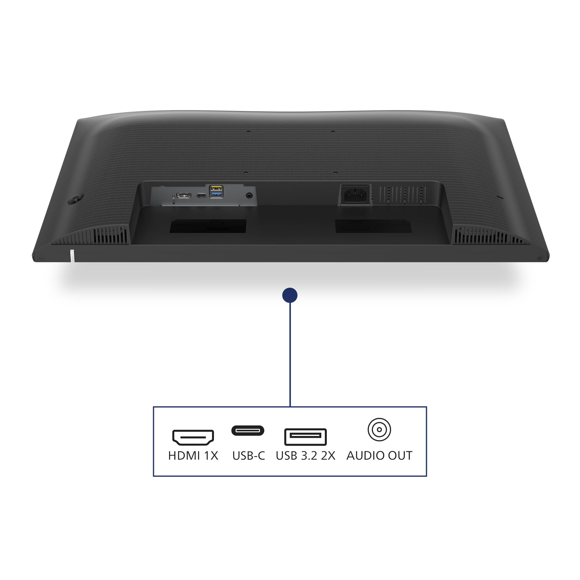 Philips 24E1N1300A 24-Inch Full HD Monitor with Built-in Speakers, 1920x1080 Resolution, 100Hz Refresh Rate, HDMI & USB-C (65W Power Delivery), USB Hub - Black | Perfect for Home Office, Gaming, and Multimedia Entertainment