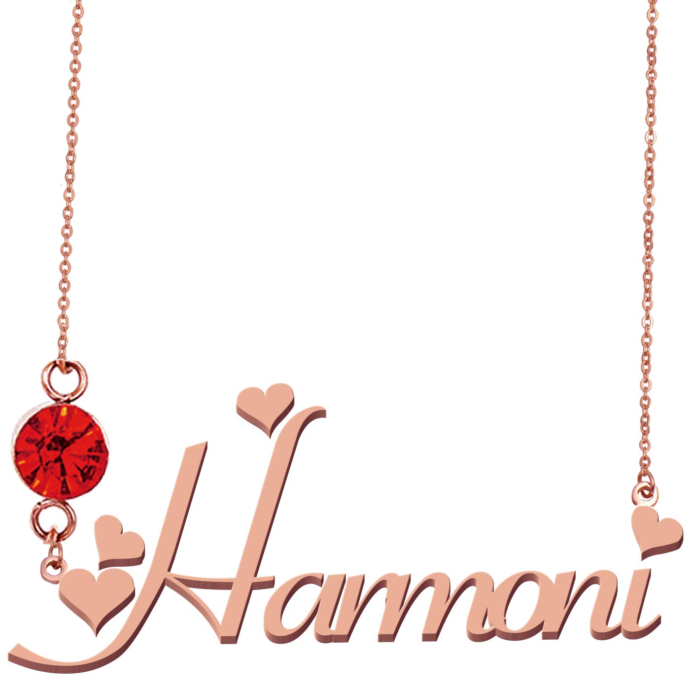 Personalized Name Necklace with Birthstone - Custom Engraved Jewelry for Women, Gift for Mom, Wife, Girlfriend - Perfect for Birthdays, Anniversaries & Special Occasions