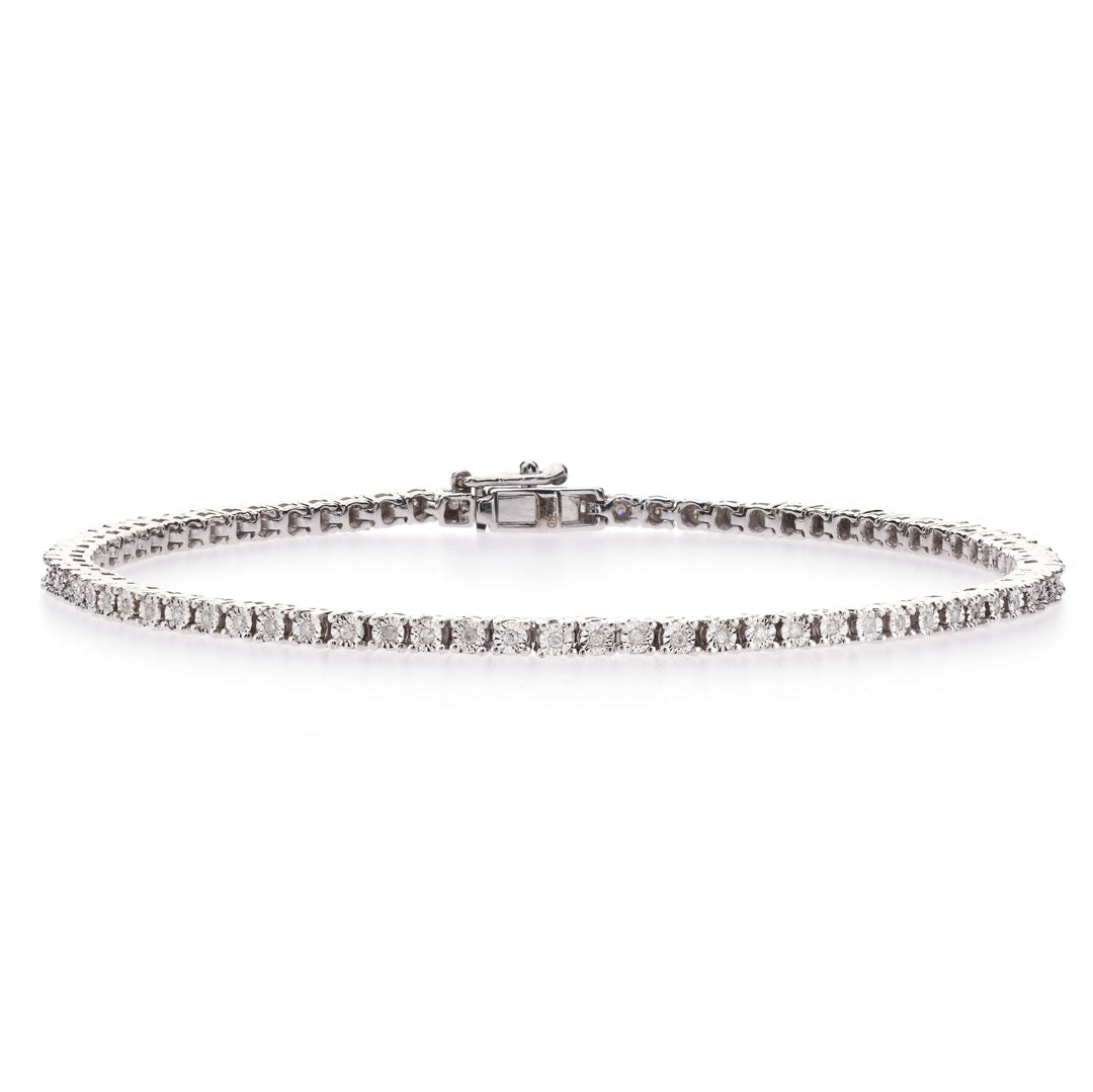 Fine Illusion Tennis Bracelet for Kids - Elegant & Durable Jewelry for Girls' Birthday, Party & Special Occasions