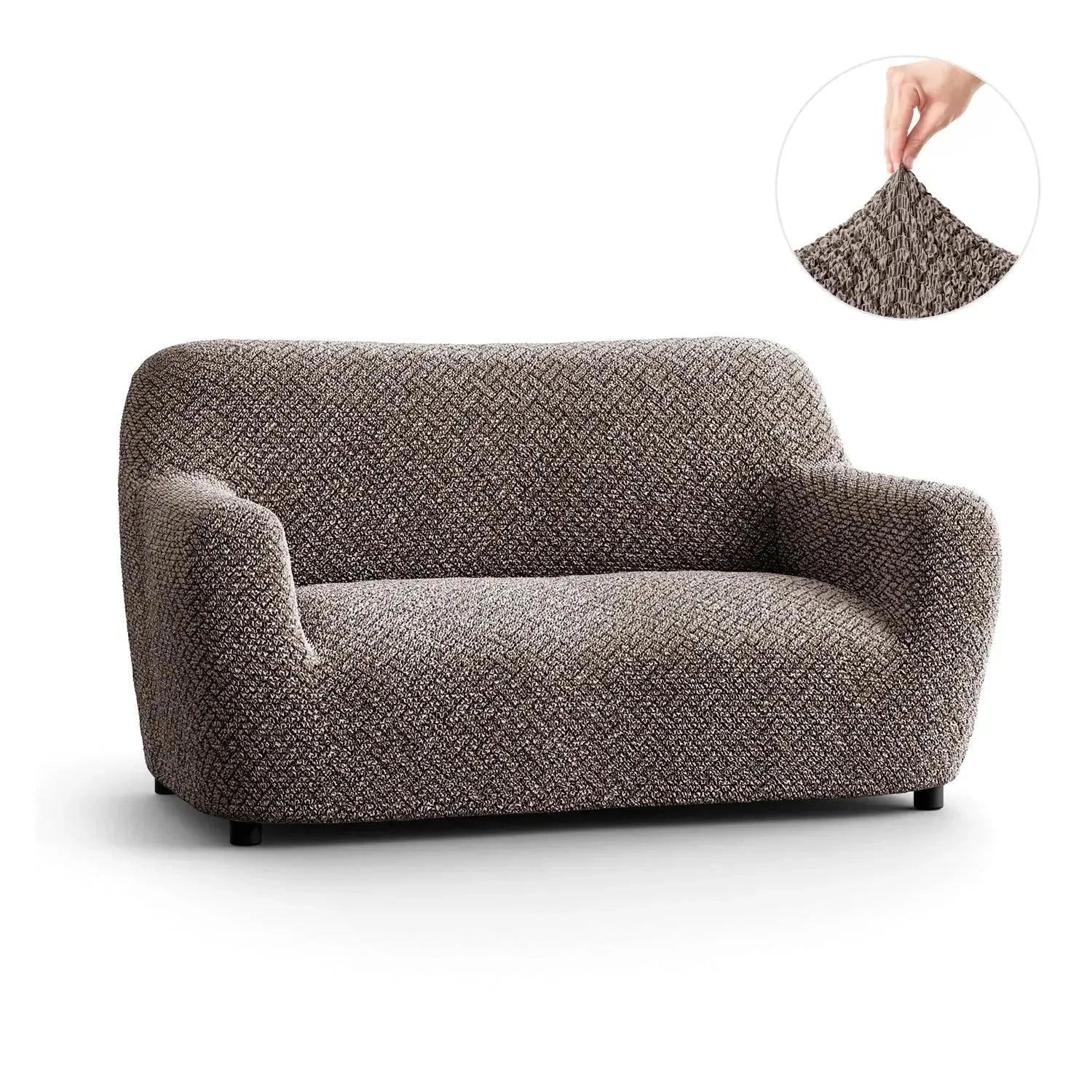 2 Seater Loveseat Slipcover - Soft Microfiber Fabric with Stylish Prints - Perfect for Living Room, Bedroom or Dorm Decor