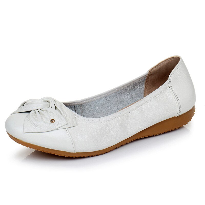 Women's Genuine Leather Loafers Slip-On Shoes - Comfortable Casual & Office Wear for Everyday Use