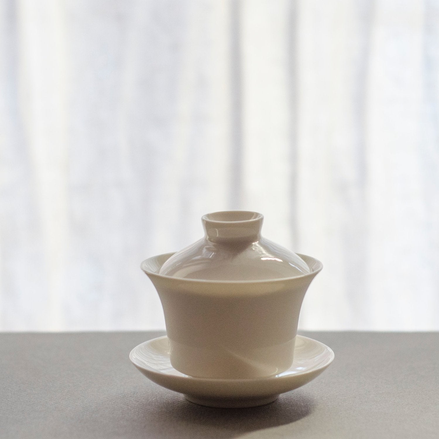Premium White Gaiwan (3 oz) - Traditional Chinese Tea Set for Ceremonial Brewing - Perfect for Gongfu Tea Ceremony, Home Tea Tasting & Gift Giving