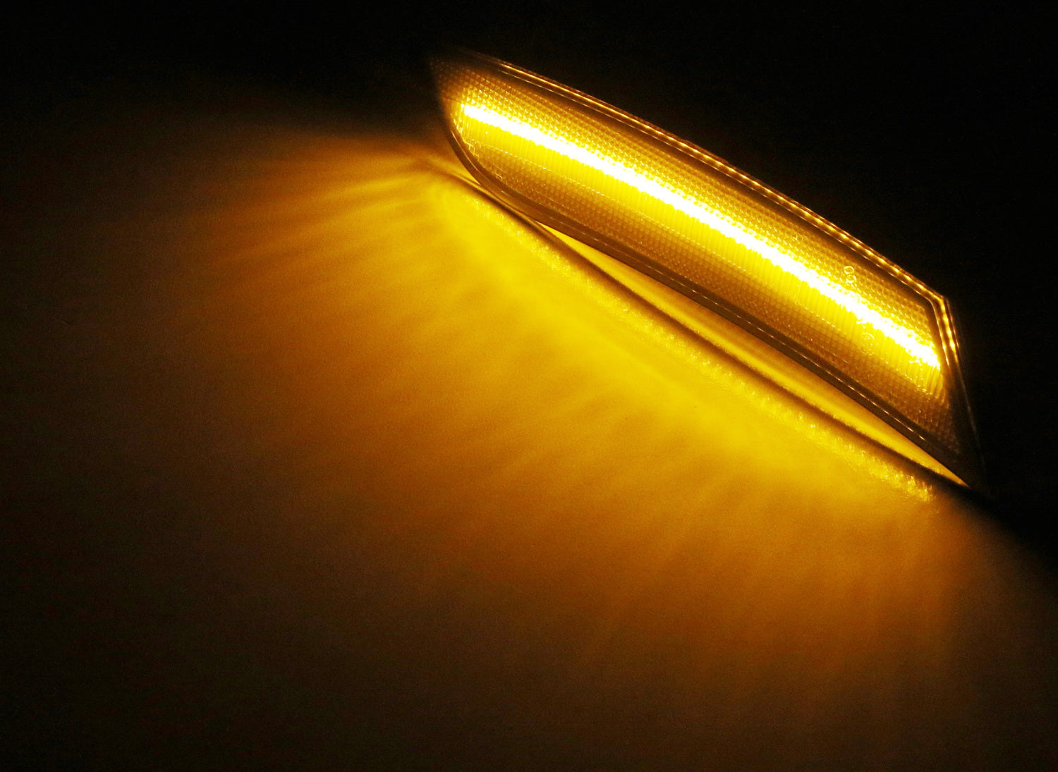 2013-2017 Cadillac XTS Clear Amber LED Bumper Side Marker Lights Kit - Durable Replacement for Enhanced Visibility & Style - Perfect for Night Driving & Car Customization