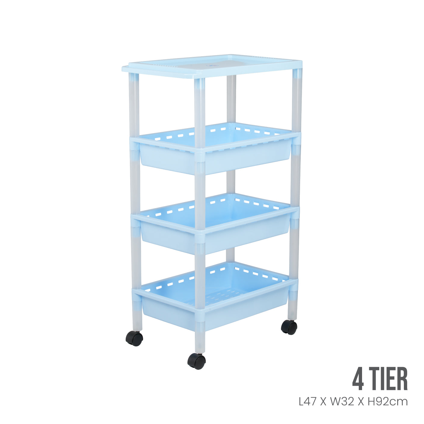 4-Tier Dim Sum Cart - Stainless Steel Steamer Basket for Restaurants & Catering | Perfect for Serving Dumplings, Buns & Asian Cuisine