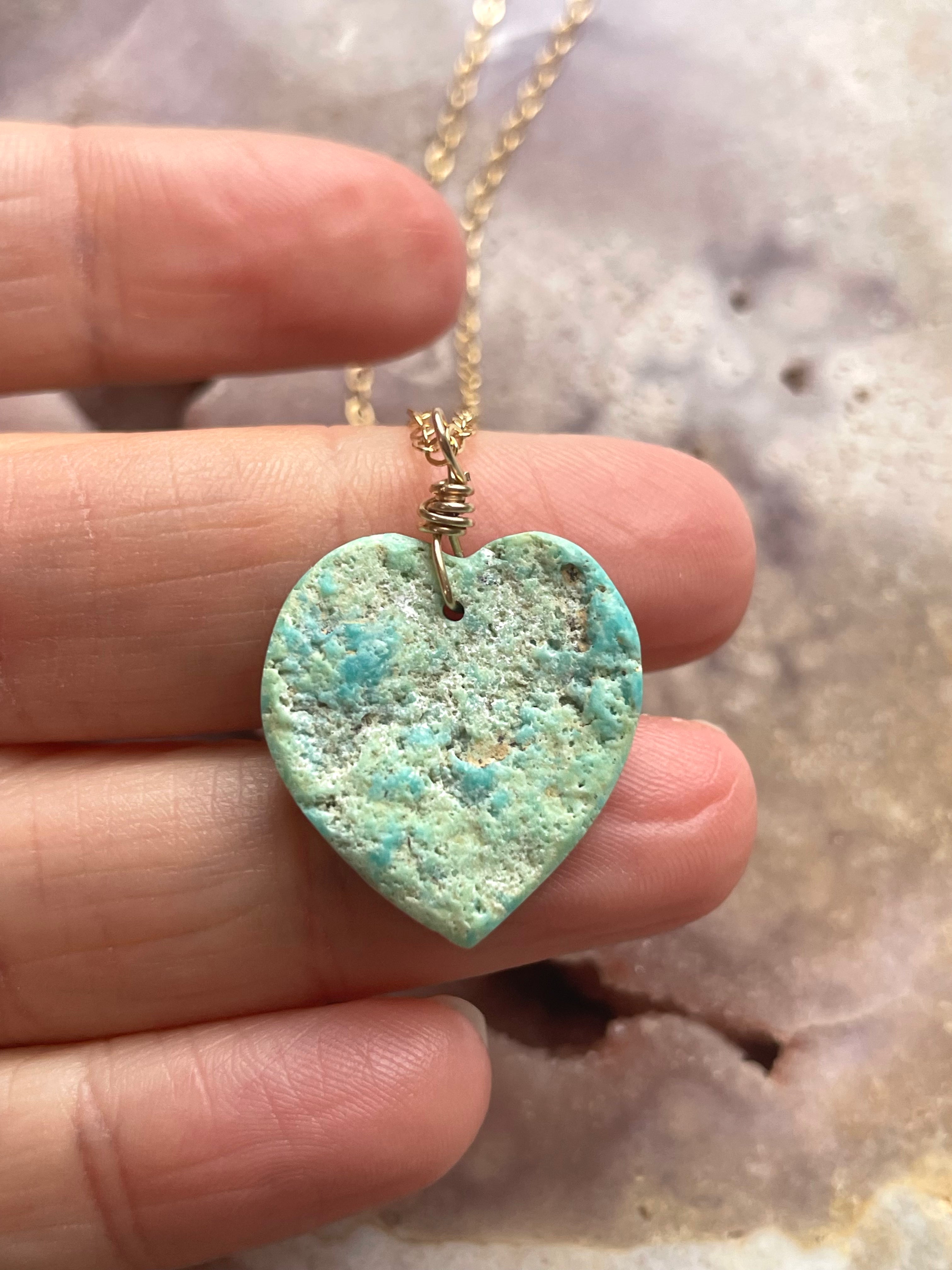 Authentic Arizona Turquoise Crystal Necklace - Handcrafted Jewelry for Women, Perfect for Gifts, Boho Fashion & Special Occasions