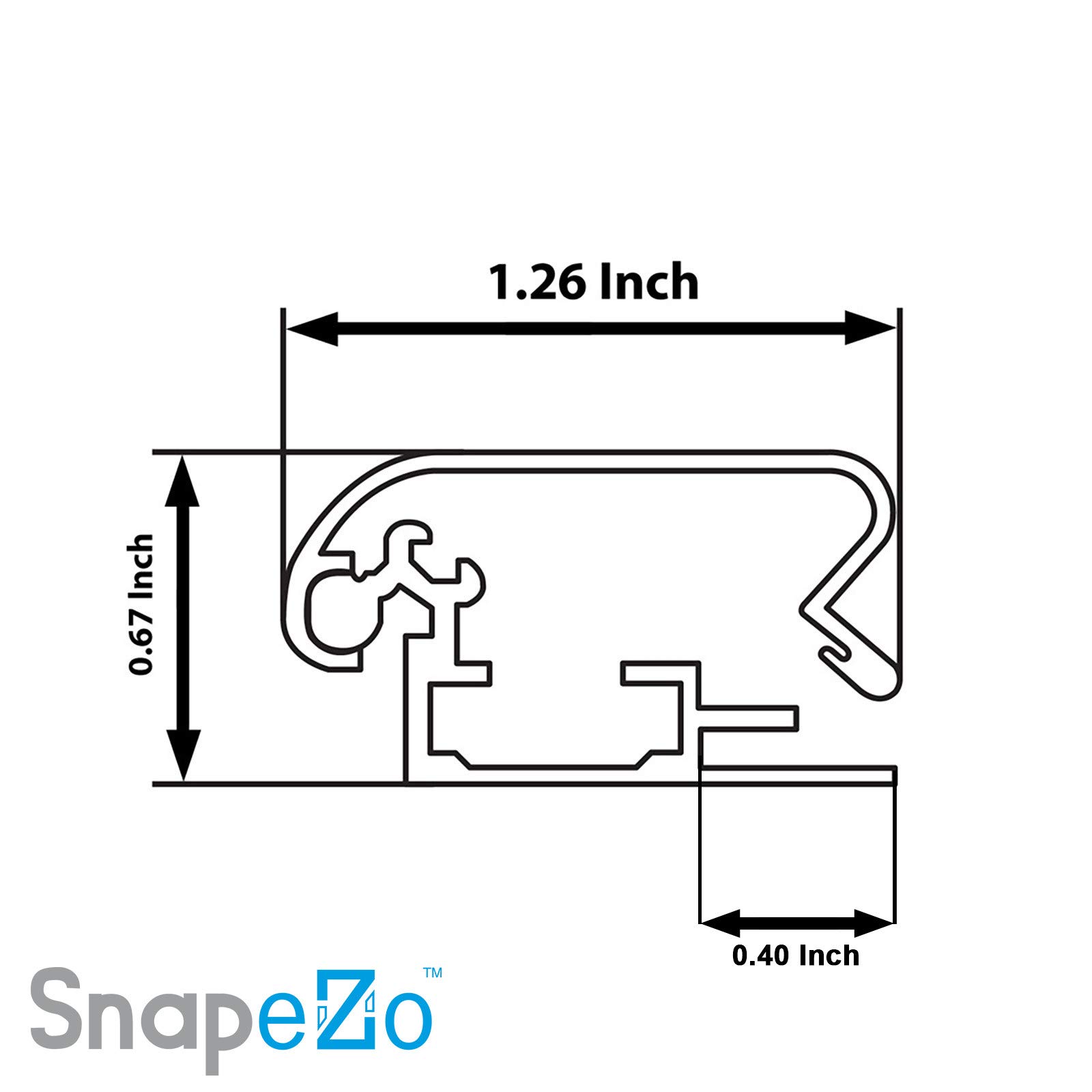 SnapeZo 3-Pack 27x40 Inches Black Movie Poster Frames - Front Loading Snap Frames with 1.25