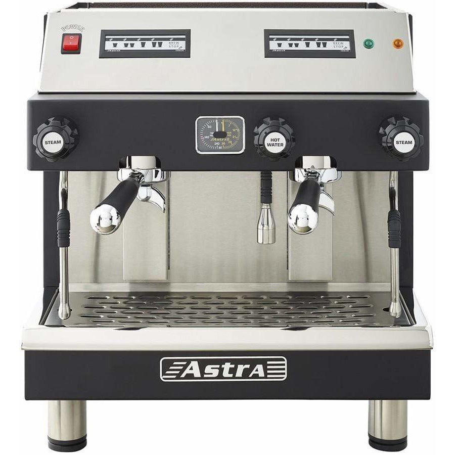 Astra MEGA II Compact Automatic 2 Group Commercial Espresso Machine - Professional Coffee Shop & Cafe Espresso Maker for High Volume Use