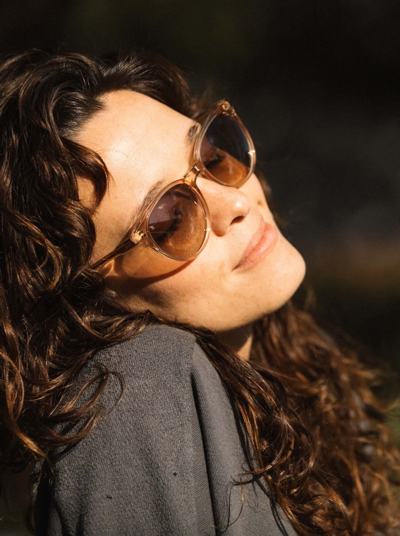 NORIE Dawn / Mink Gradient Mirror Sunglasses - UV Protection Polarized Fashion Shades for Women & Men - Perfect for Driving, Beach, and Outdoor Activities