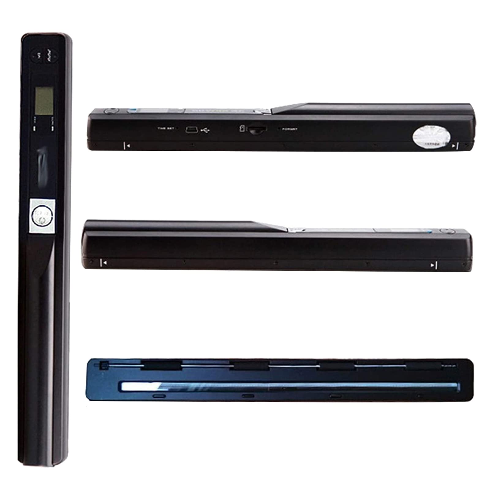 Portable Handheld Document Scanner - 900DPI High Resolution, A4 Size, LCD Display, JPG/PDF Formats, Battery Powered for Business Receipts & Books | Perfect for Office, Travel & Home Organization (Black)