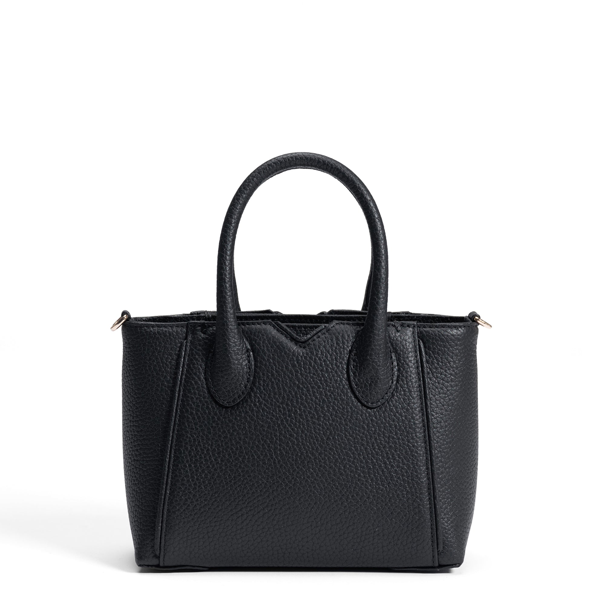 Honoré Cloe Mini Black Calfskin Leather Handbag for Women - Elegant Crossbody Purse for Date Night, Office & Travel Accessories