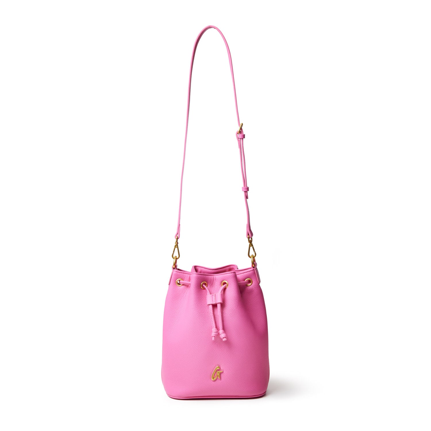 Stylish Medium Pebble Bucket Bag in Hot Pink - Trendy Crossbody Purse for Women, Perfect for Shopping, Travel & Everyday Use