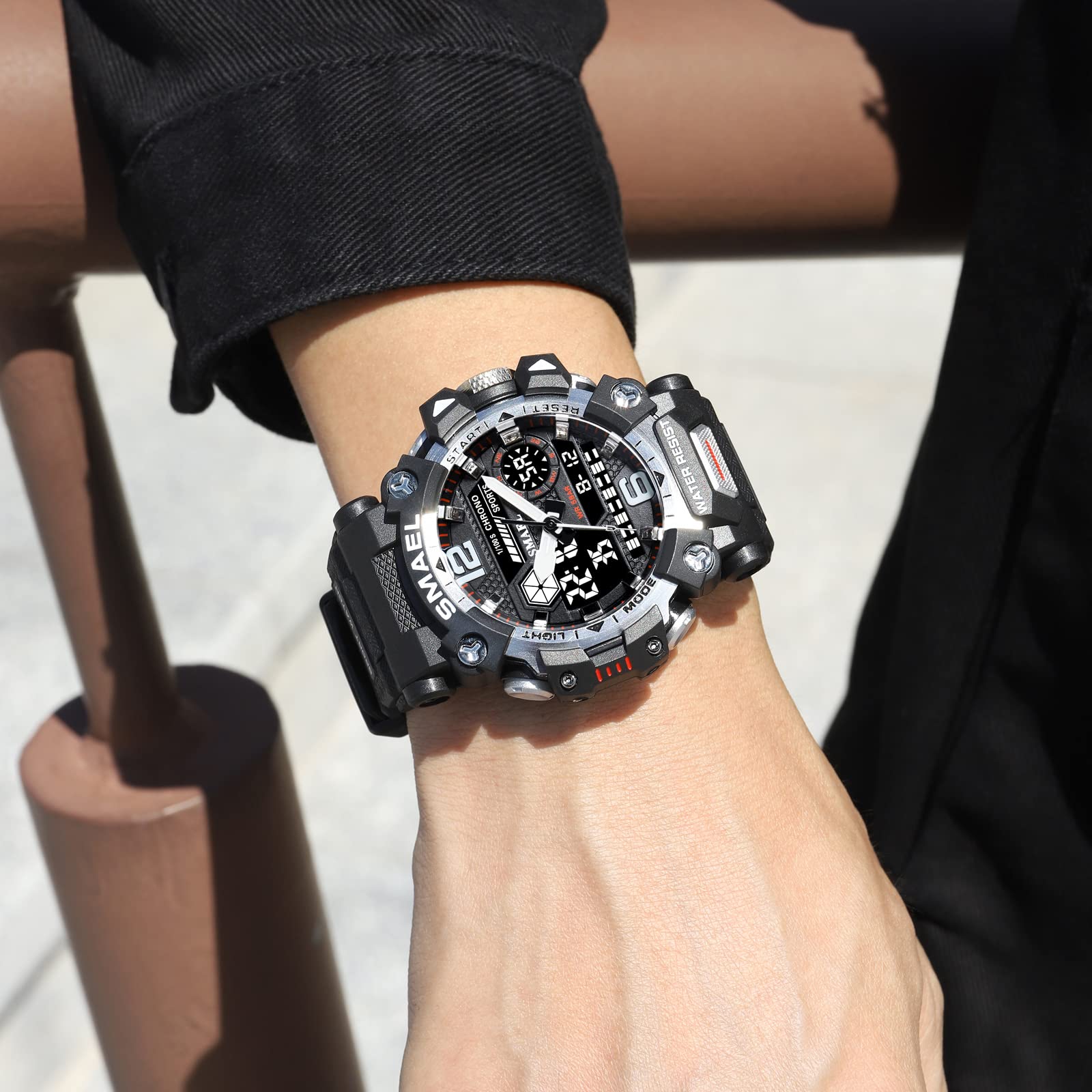 Military Tactical Watch for Men - Waterproof LED Digital Sports Watch with Durable Army Design - Perfect for Outdoor Adventures, Hiking, and Survival Training