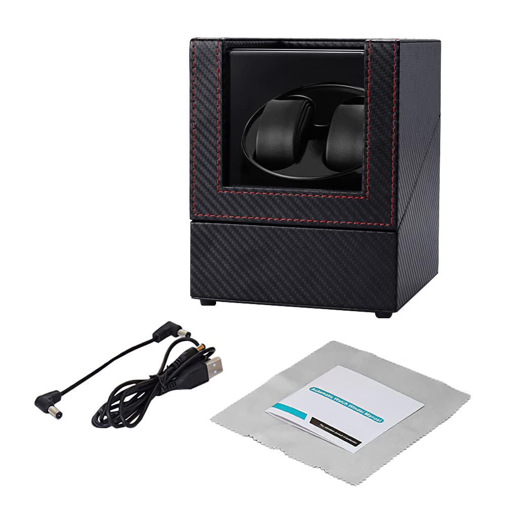 Premium Automatic Watch Winder Box - Dual Quiet Japanese Mabuchi Motor for Men & Women | Perfect for Rolex, Omega & Luxury Watch Storage | Home, Office & Travel Use