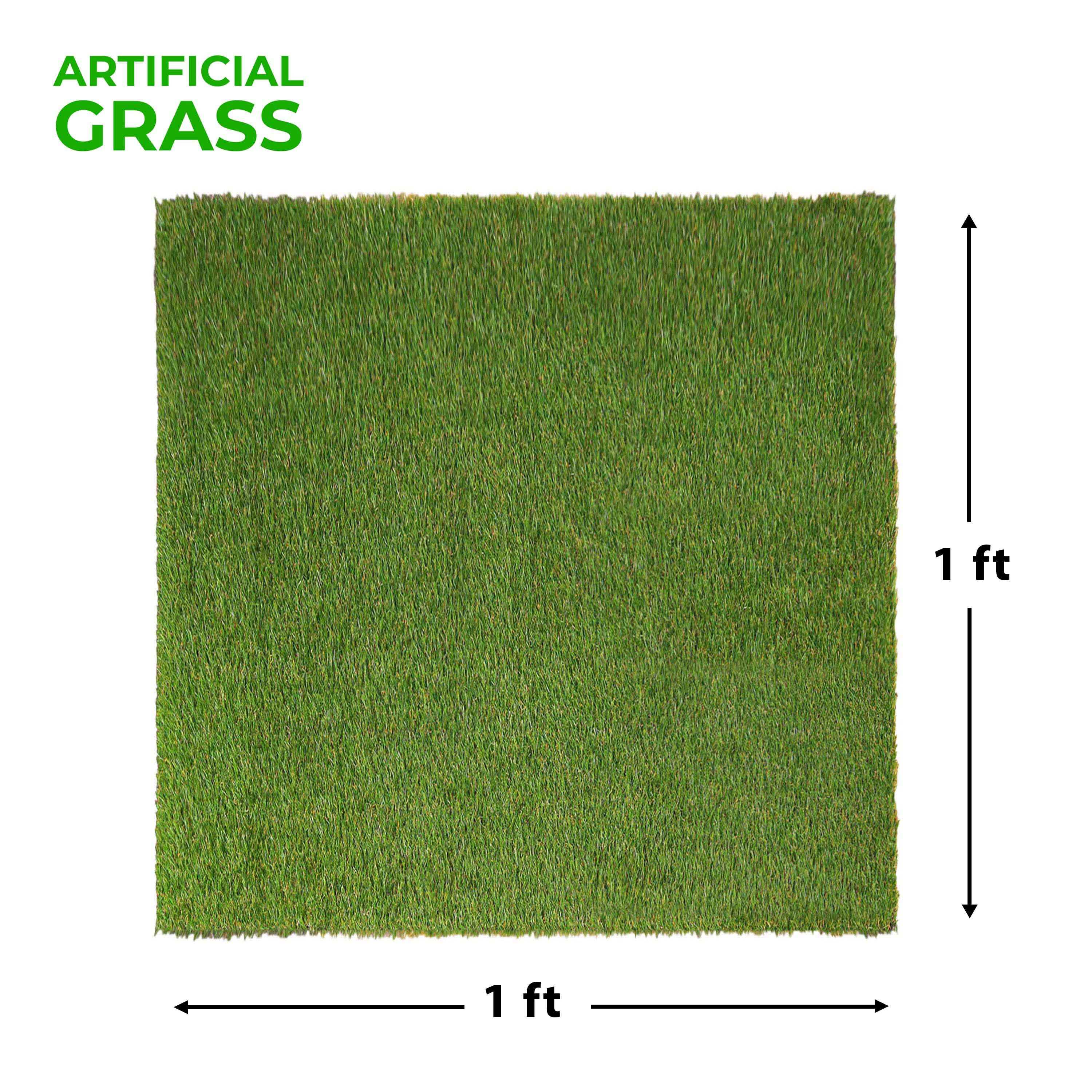 Premium Artificial Grass Rug Set of 6 - Indoor/Outdoor Synthetic Turf Carpet - Perfect for Patio, Balcony, Playroom & Home Decor