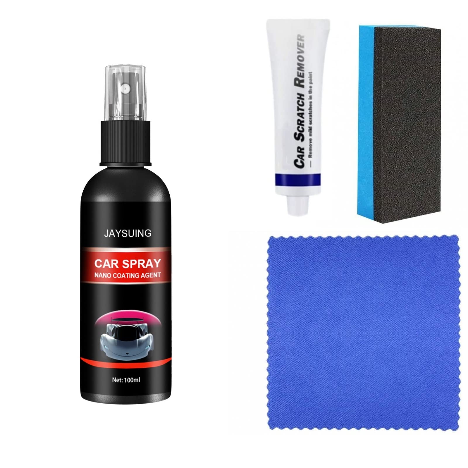 Nano Car Scratch Repair Spray 250ml - Fast Paint Scratch Remover for Cars, Portable & Easy to Use for Body Polish (Style Three 100ML) - Perfect for Road Trips & Daily Maintenance