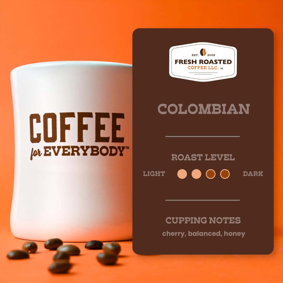 Premium Colombian Fresh Roasted Kosher Coffee - Pre-Ground in Convenient 2.25oz Fractional Packs (96 Count) - Perfect for Offices, Restaurants & Home Brewing