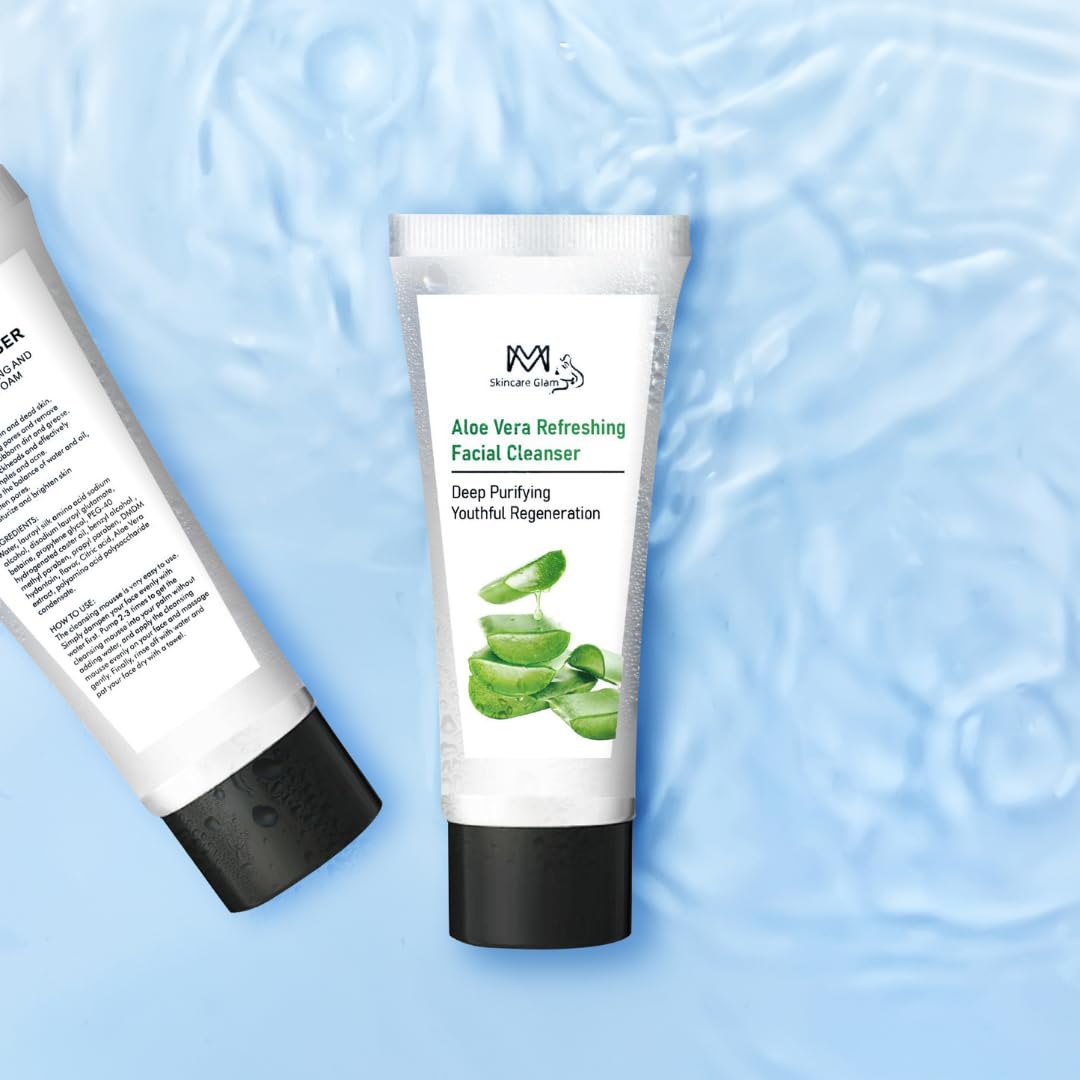 MM Natural Skincare Aloe Vera Face Wash - Deep Cleansing & Hydrating Korean Formula for Radiant Skin | Removes Impurities, Controls Oil & Soothes Sensitive Skin | Anti-Aging Benefits with Organic Aloe | Perfect for Daily Skincare Routine & Post-Workout Refresh
