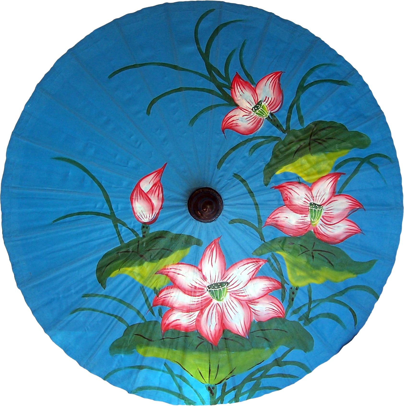 Hand Painted Nature Umbrella - Asian Inspired Floral Design Waterproof Rain Umbrella for Women | Perfect for Rainy Days, Outdoor Weddings & Garden Parties