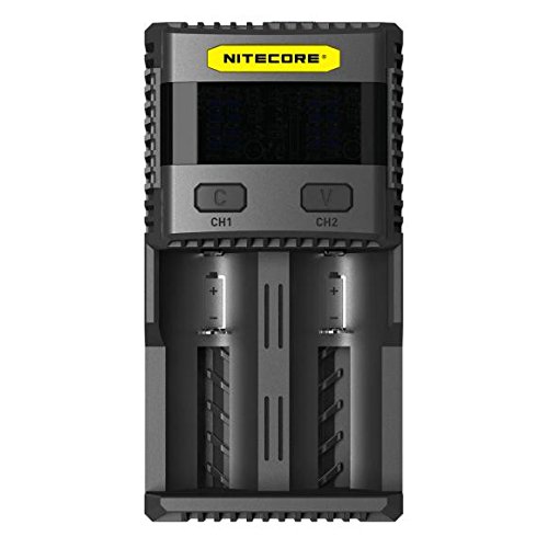 Nitecore SC2 Super Fast USB Battery Charger with 3A Selectable Charging Speed - Perfect for Smartphones, Tablets, and Rechargeable Devices at Home or Travel