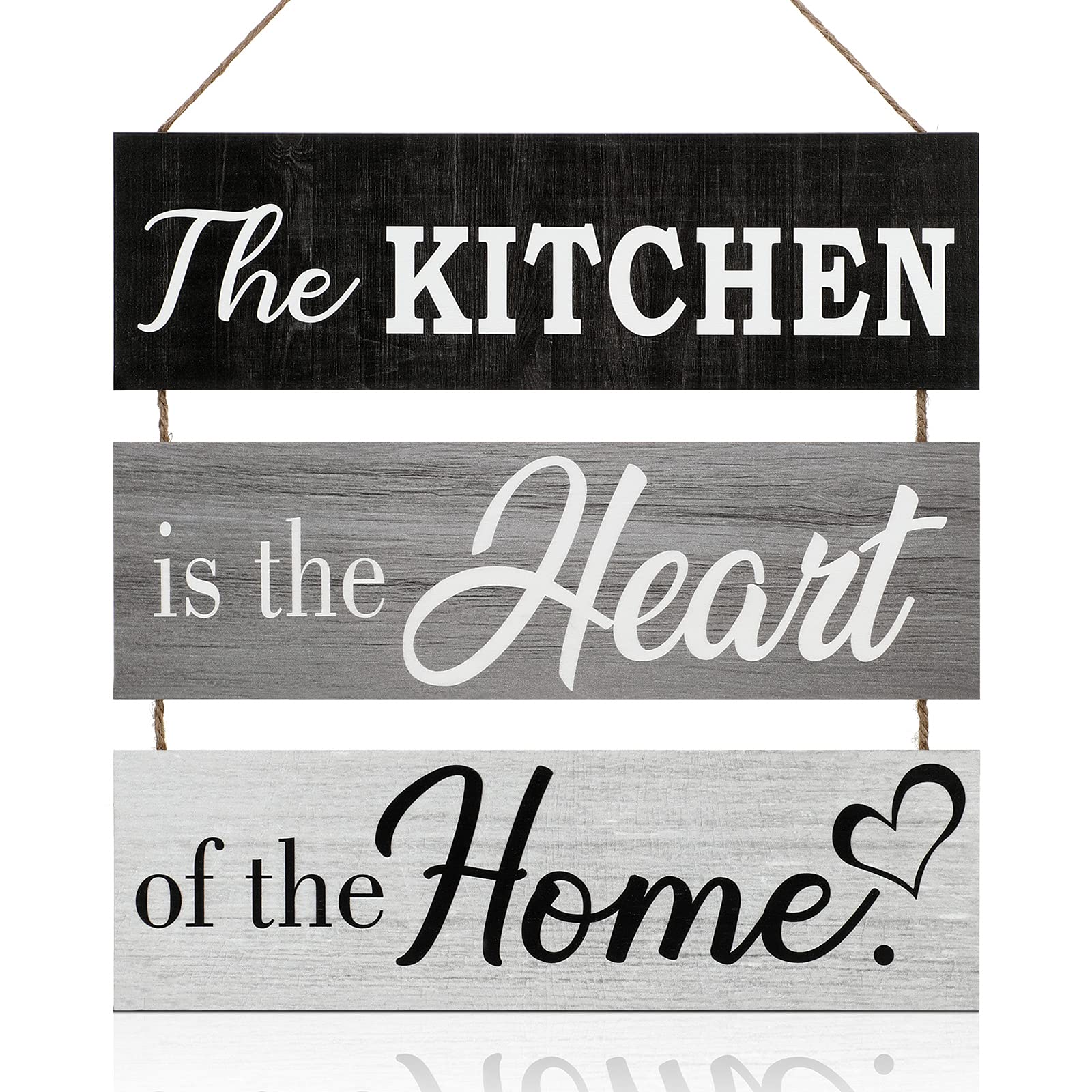 Rustic Wooden Kitchen Wall Sign Decor for Home & Outdoor