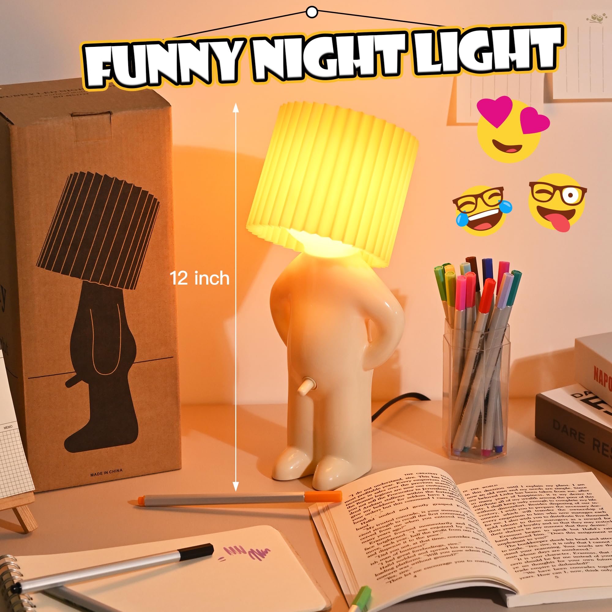 OMG Dat Switch! Funny Anniversary & Birthday Gifts, Bedside Night Light for Men, Women, Best Friends, Couples - Perfect for Christmas, White Elephant, Easter & Home Office Decor