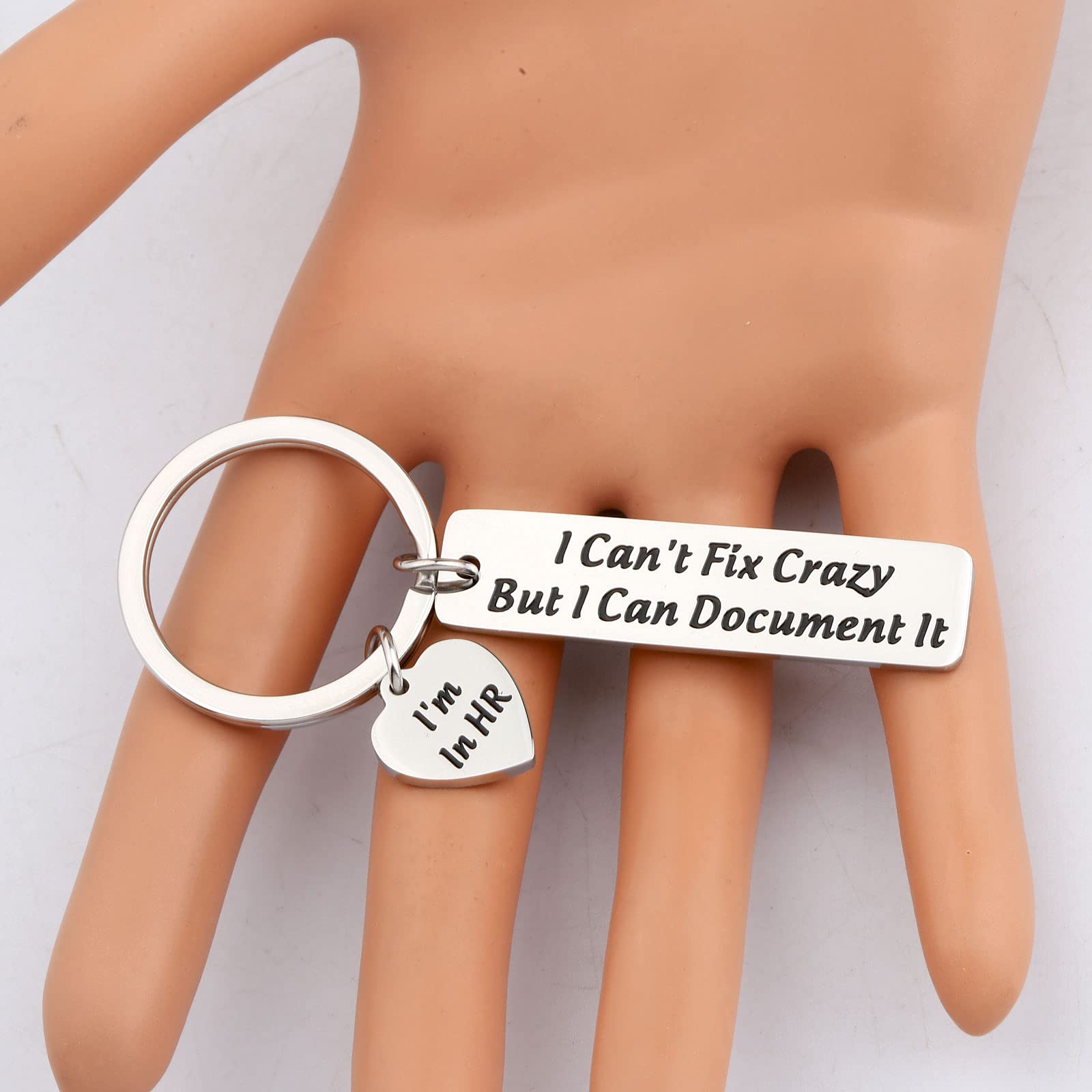 HR Keychain Gift for Human Resource Professionals - I'm In HR Keychain for HR Managers & Coworkers - Perfect Employee Appreciation Gift for Office & Workplace