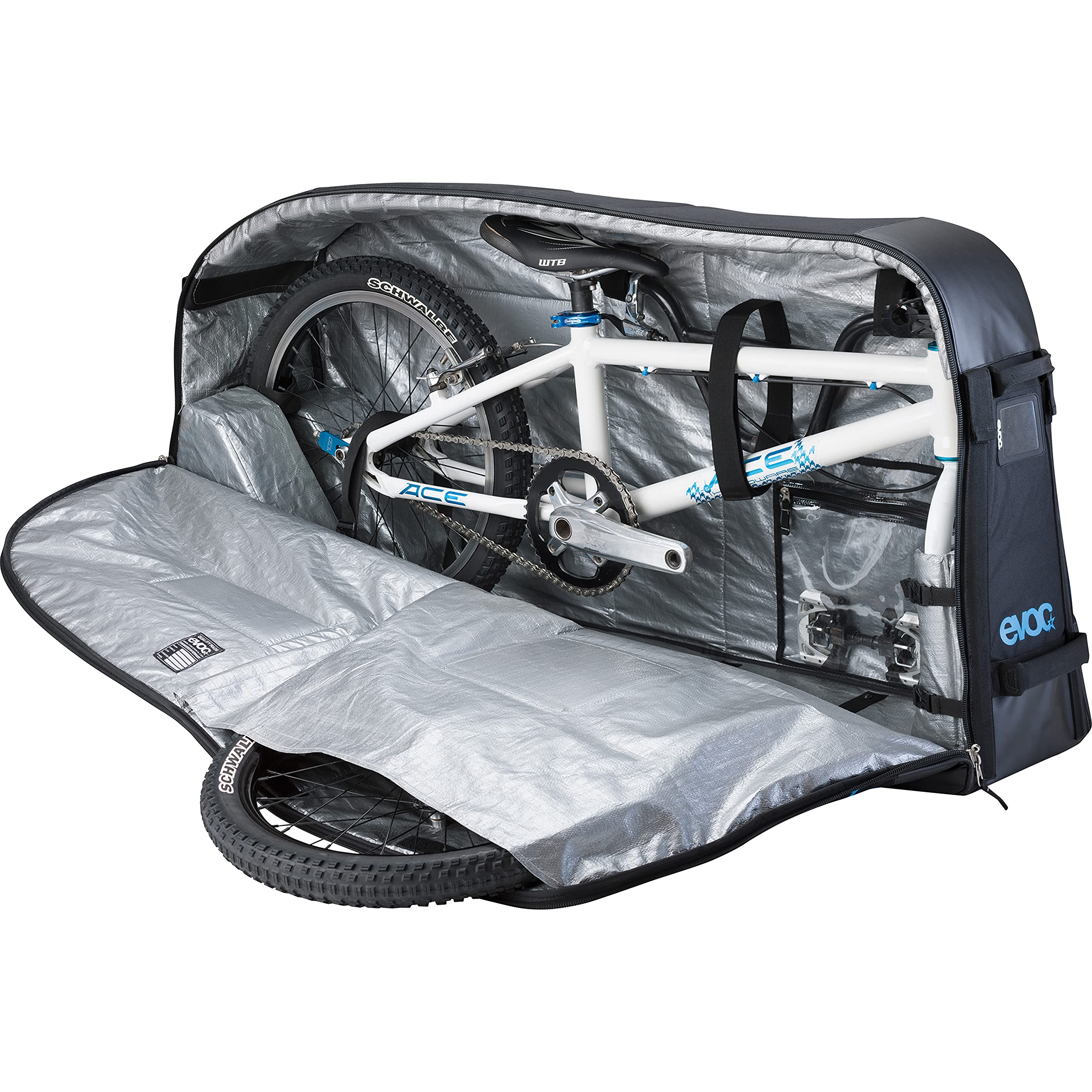 EVOC Sports BMX Bike Travel Bag - Durable & Waterproof Bicycle Transport Case for Airplane & Road Trips - Perfect for BMX Racing, Bike Storage & Travel Protection (Black)