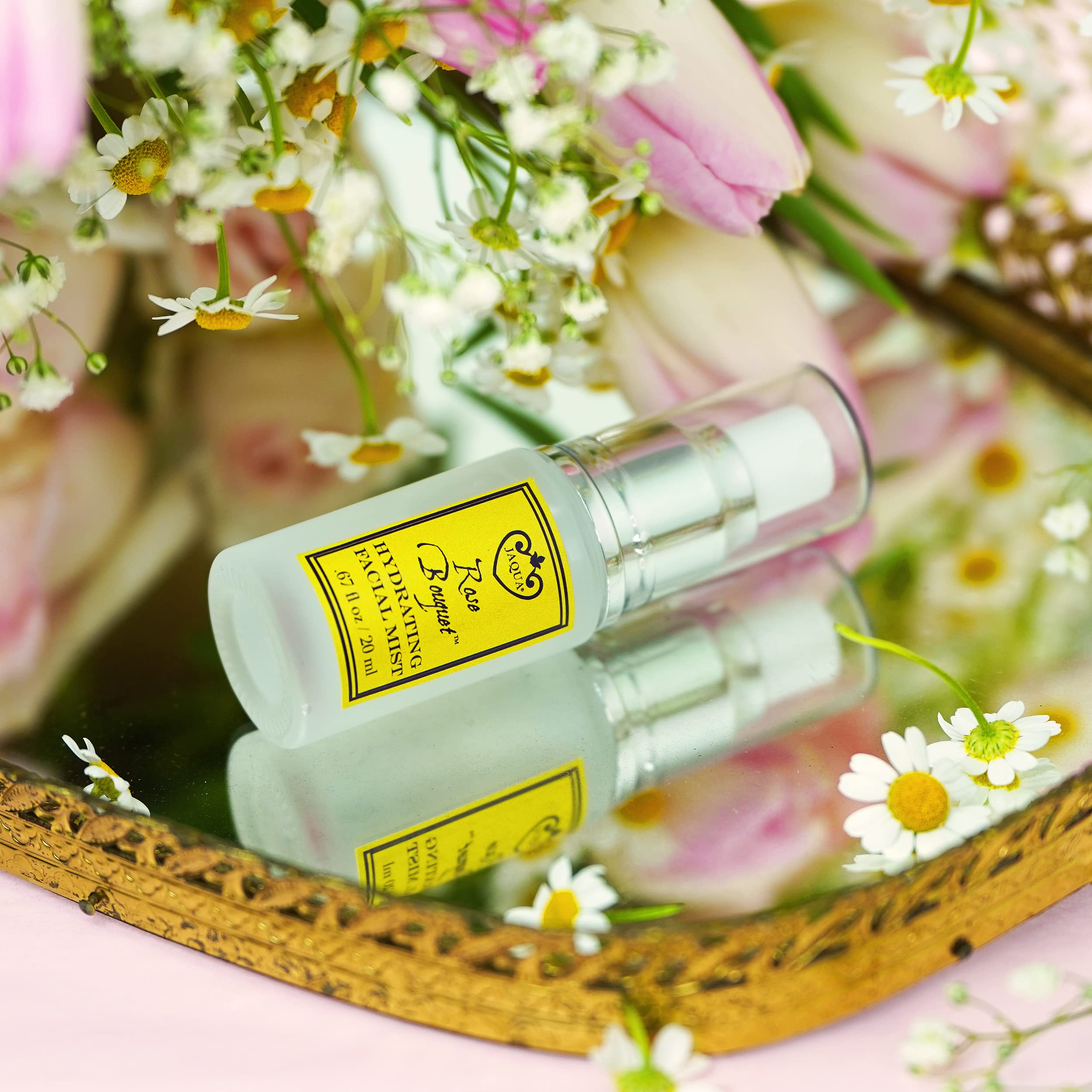 Organic Rose Water Facial Toner by Jaqua - Hydrating & Soothing for Dry & Sensitive Skin | Perfect for Daily Skincare Routine & Makeup Prep
