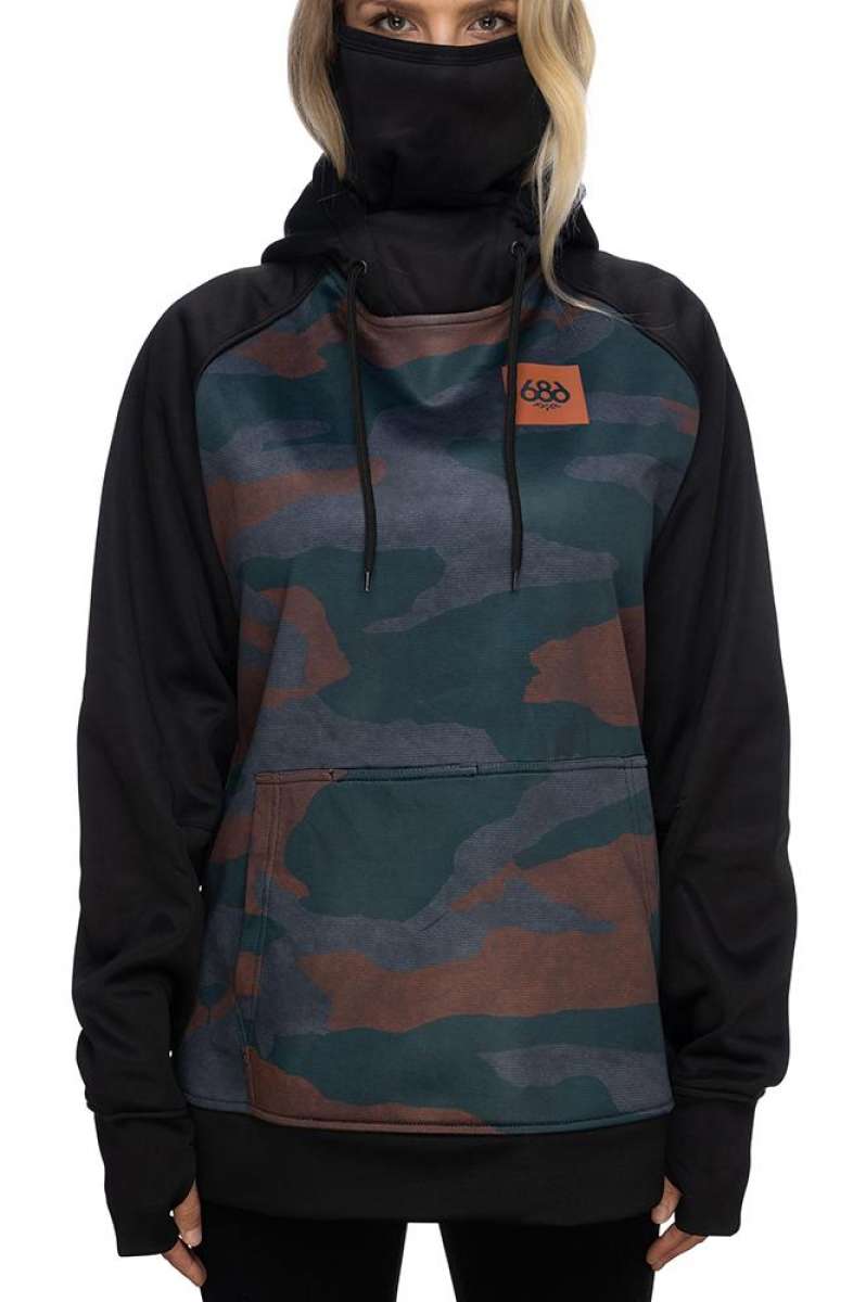 686 Women's Bonded Fleece Pullover Hoodie - Soft Warm Winter Jacket for Outdoor Activities & Casual Wear
