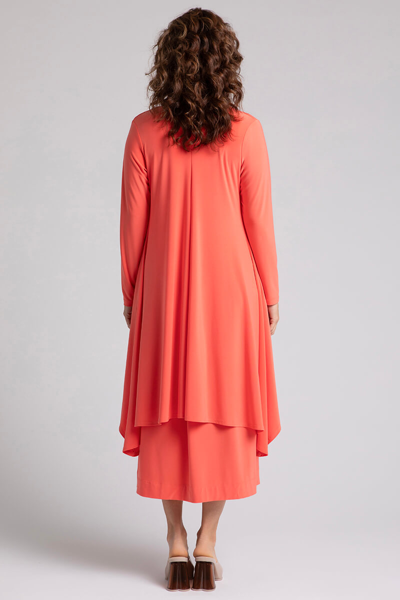 Flutter Duster Cardigan for Women - Lightweight Long Open Front Coral Sweater | Perfect for Spring, Fall & Layering Outfits
