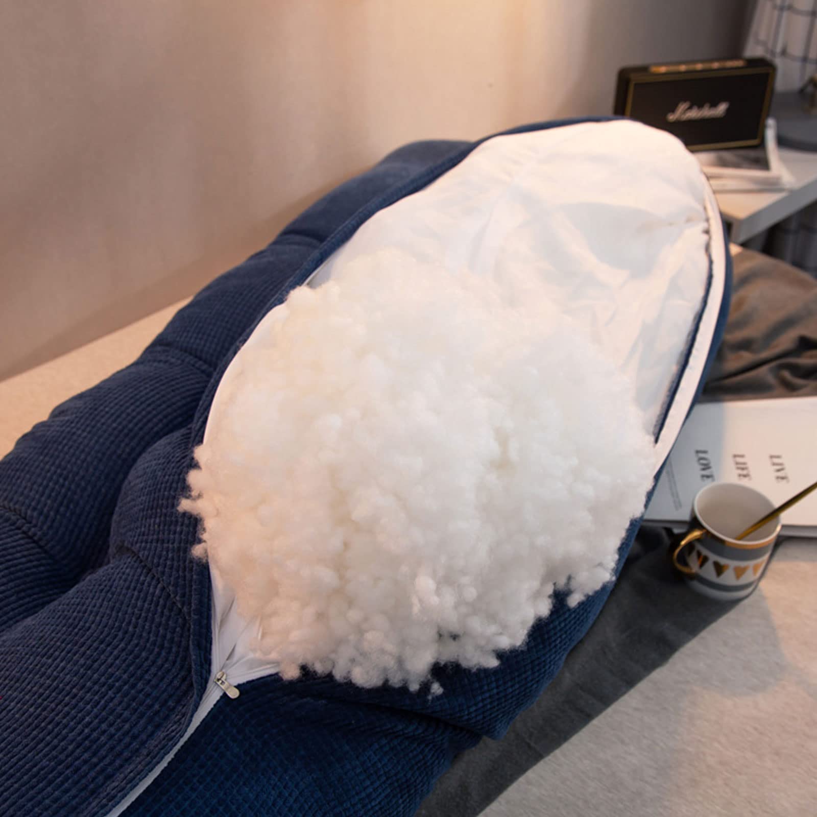 Ergonomic Reading Pillow & Wedge Cushion with Removable Cover - Back Support for Beds, Daybeds & Bunk Beds - Perfect for Reading, Watching TV, or Relaxing (King Size)