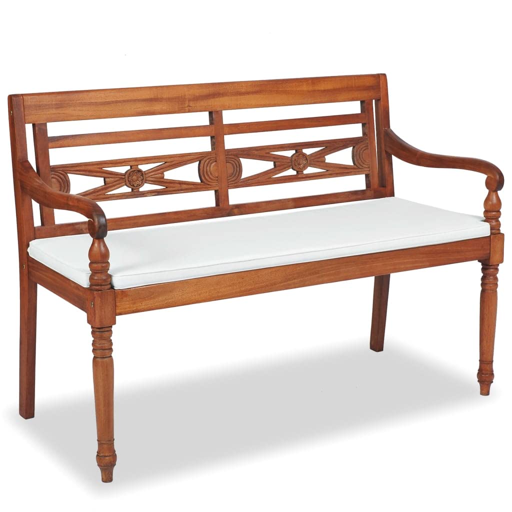 Premium 4-Piece Patio Lounge Set with Cushions - Solid Teak Wood Outdoor Furniture for Garden, Poolside & Backyard Relaxation