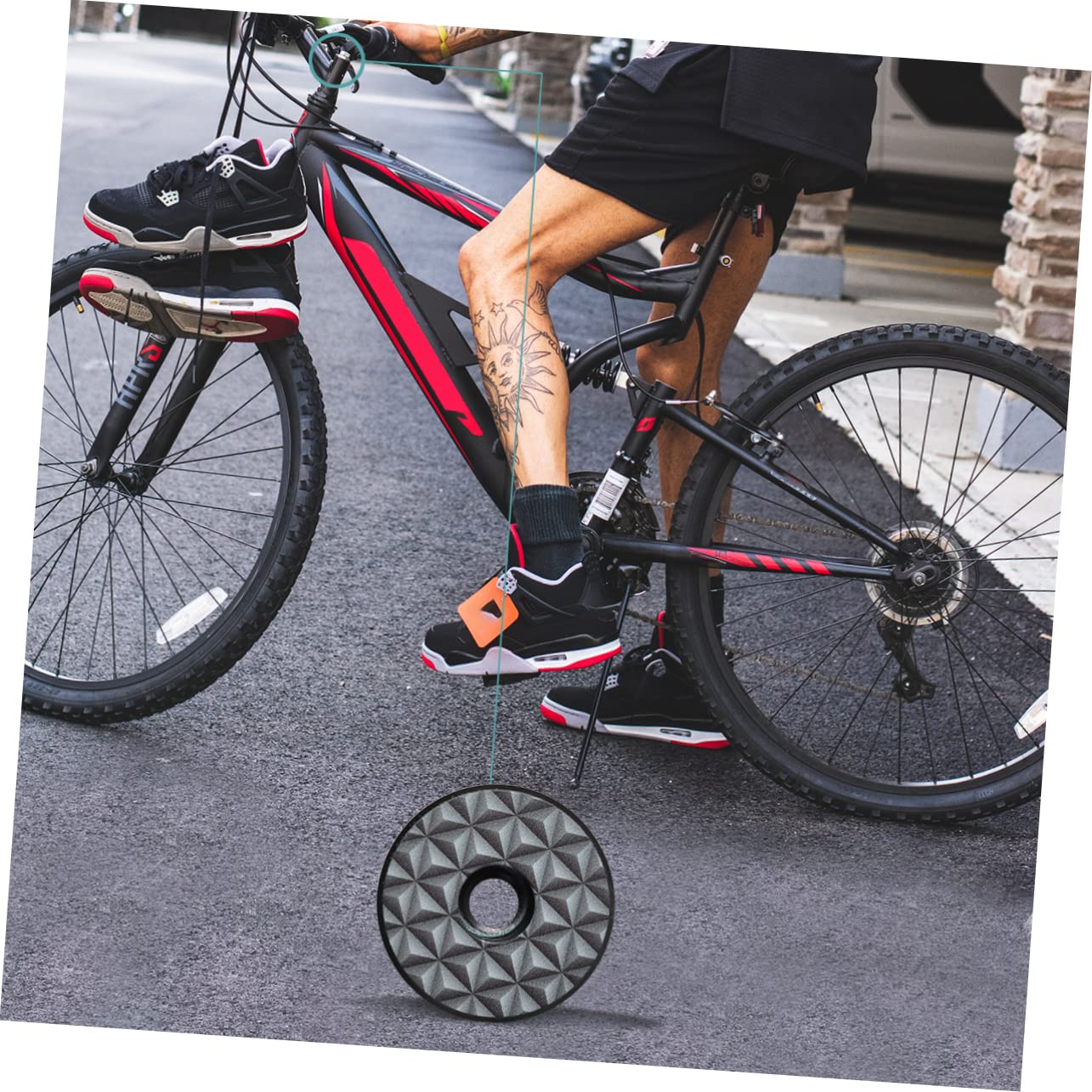 Yardwe 3 Pack Aluminum Alloy Bike Fork Headset Cap - High Strength MTB/Road Bicycle Headset Cover for Mountain & Commuter Bikes - Perfect for Cycling Maintenance & Bike Upgrades