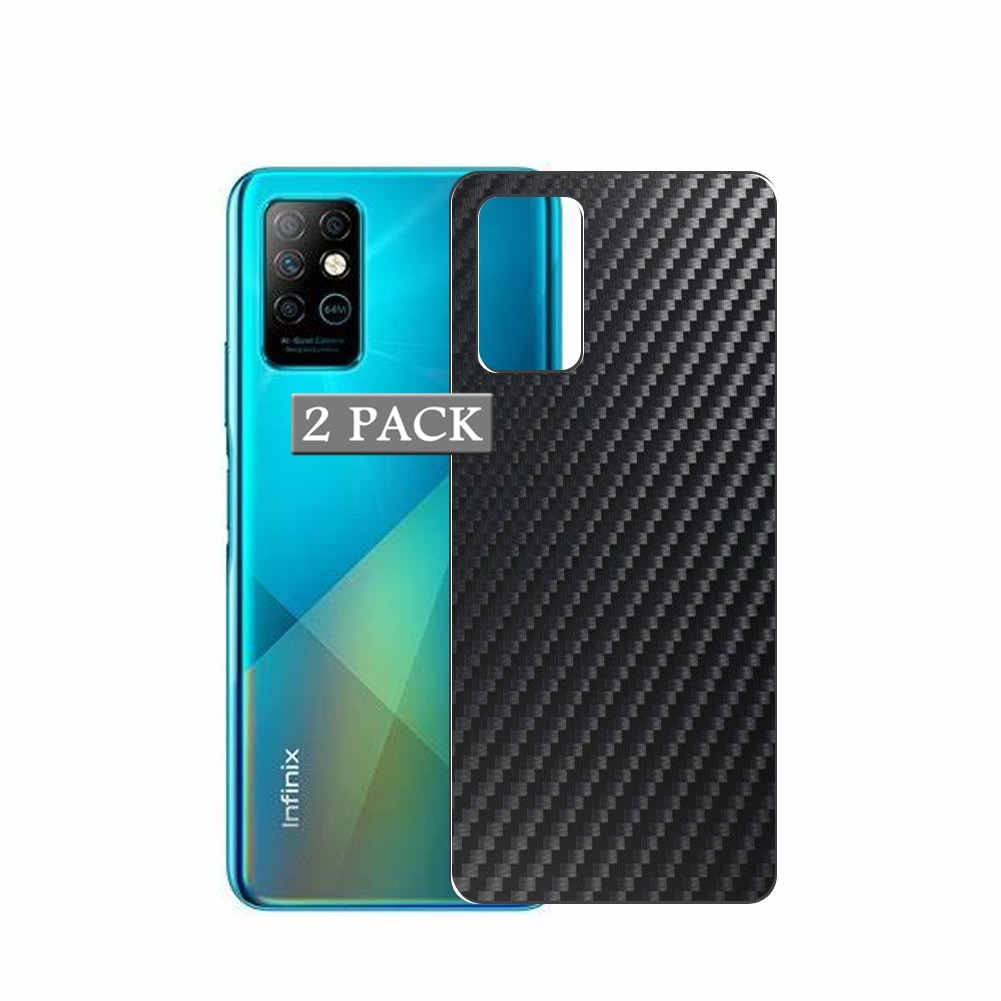 2-Pack Back Protector Film for Infinix NOTE 8 - Black Sticker Skin (Not Tempered Glass) | Scratch-Resistant Phone Back Cover Protector | Perfect for Daily Use, Travel & Outdoor Activities