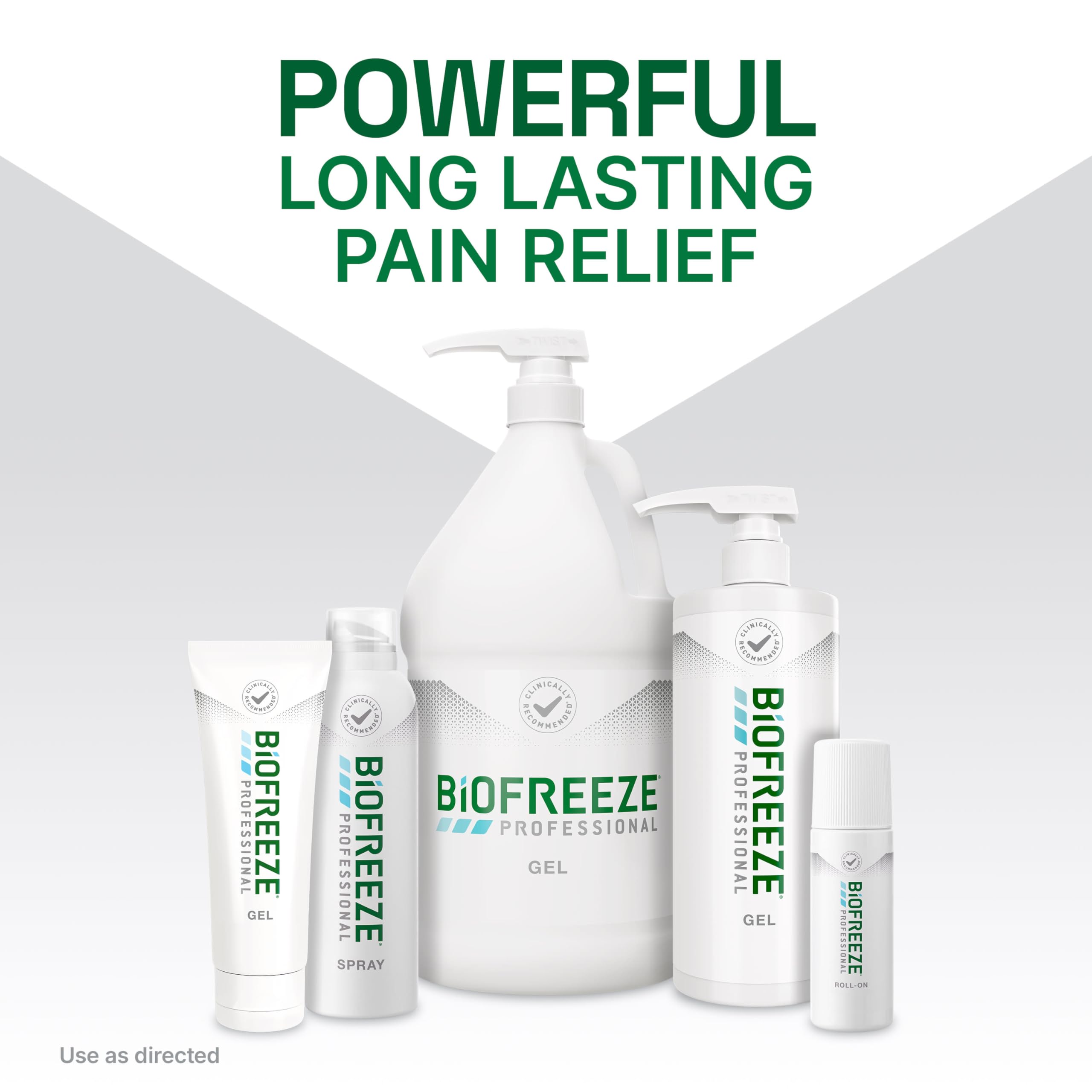 Biofreeze Professional Pain Relief Gel for Knee, Neck, Hip, Joint & Shoulder Pain - Soothes Arthritis, Backache & Sore Muscles - Green Menthol Formula (1 Gallon Pump) - Ideal for Athletes, Office Workers & Seniors