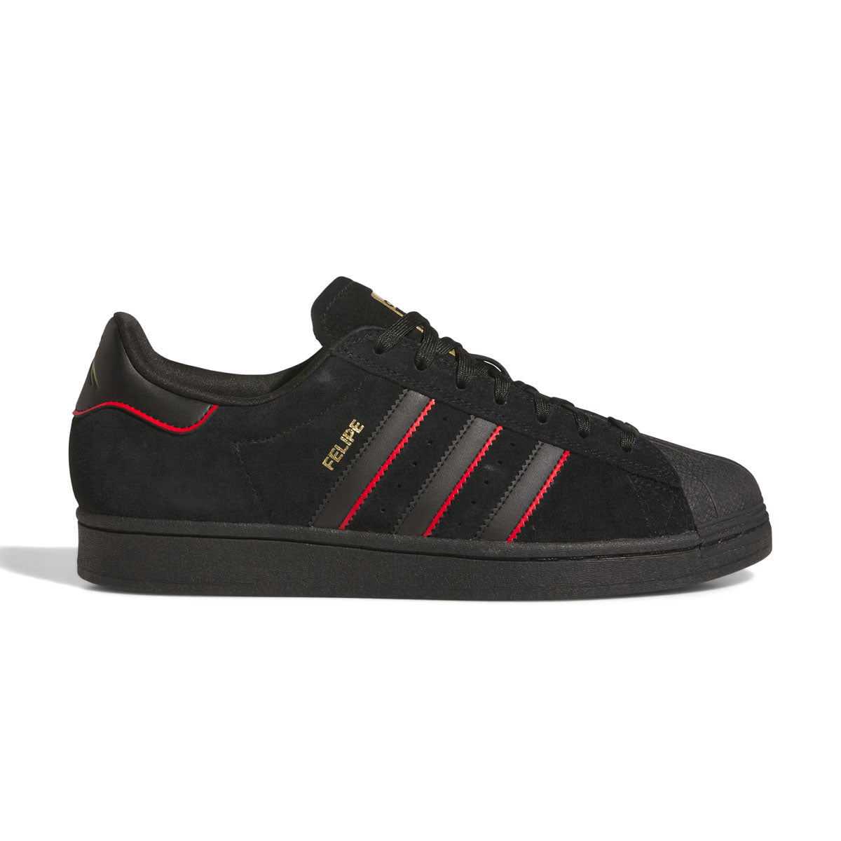Felipe Gustavo Superstar ADV Skate Shoes - Core Black & Better Scarlet | High-Performance Skateboarding Sneakers for Street Style & Urban Fashion