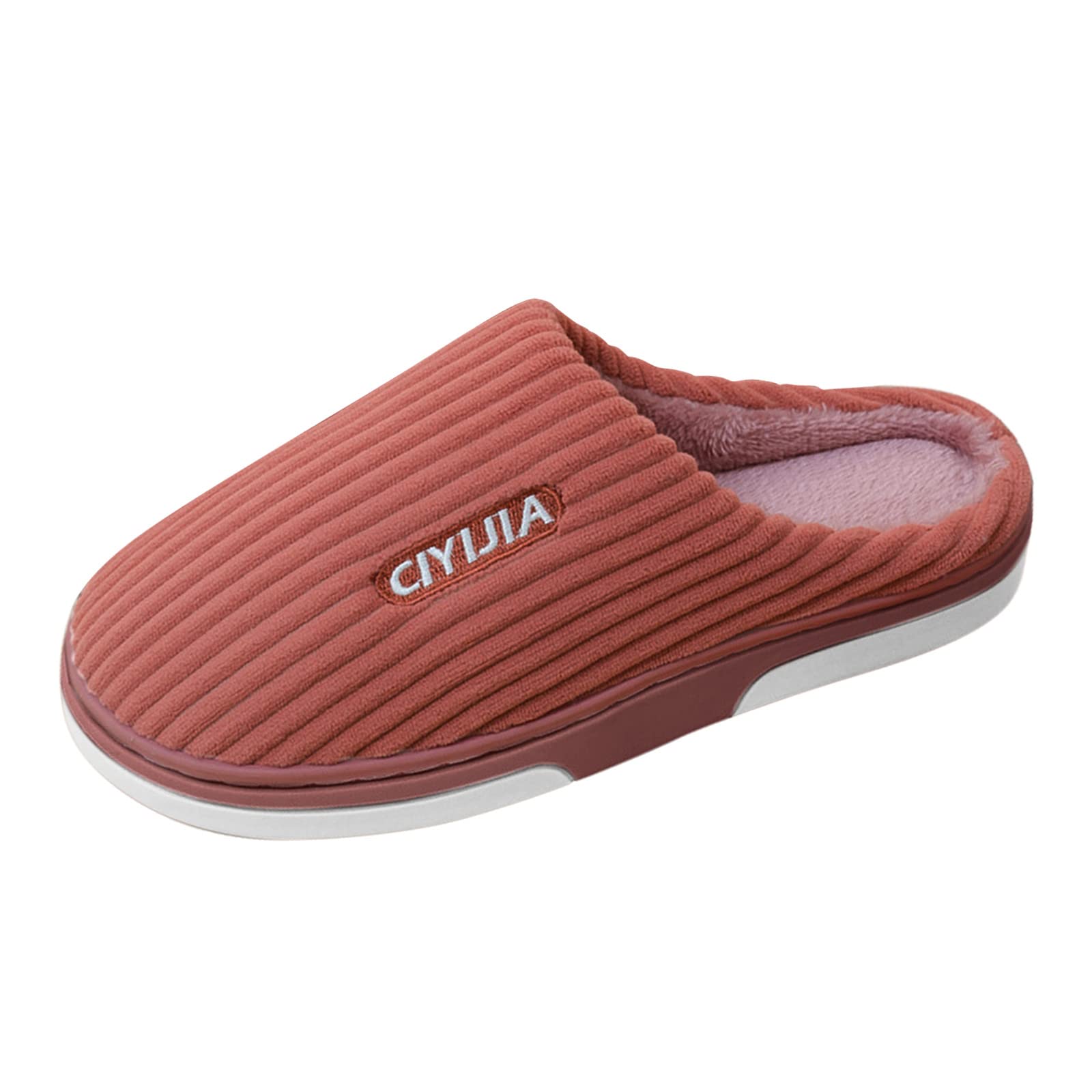 Gibobby Women's Fuzzy Fur Slippers - Soft Closed Toe House Slides for Indoor & Outdoor Use - Cozy Winter Home Shoes for Relaxing, Lounging and Comfort