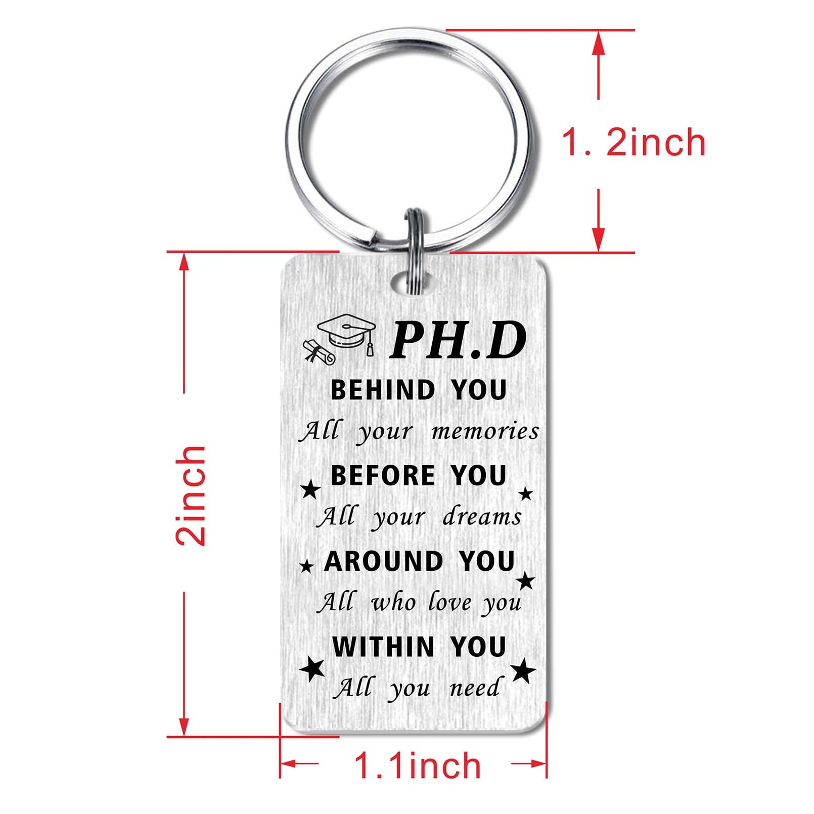 Class of 2025 Graduation Keychain - Personalized Memory Keepsake Gift for High School & College Graduates - Perfect for Commencement Ceremonies, Yearbook Signings & Alumni Reunions