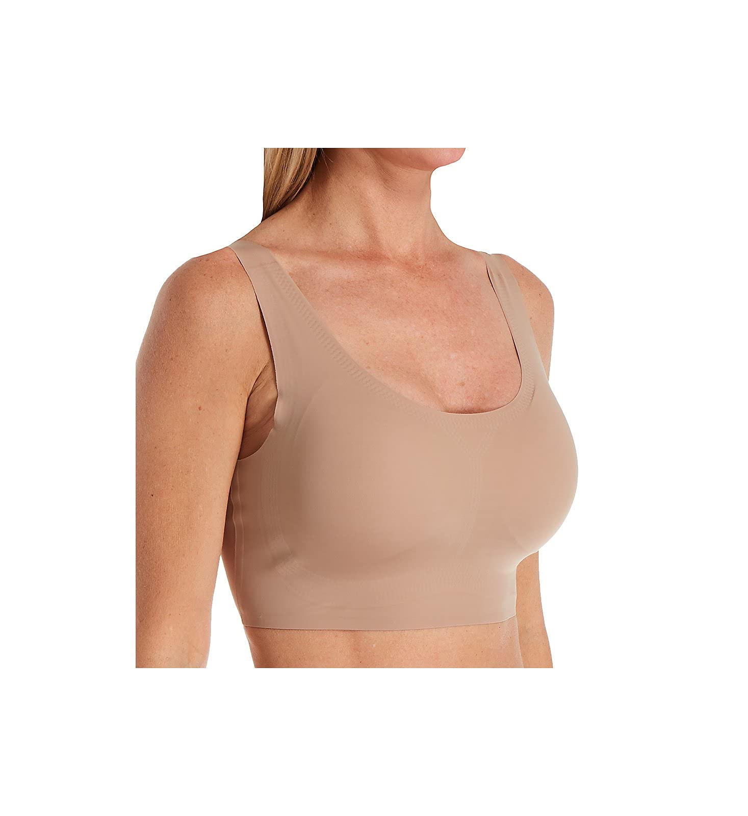 Rhonda Shear Women's Printed Comfort Bra - Seamless Wireless Support for Yoga, Lounge & Everyday Wear