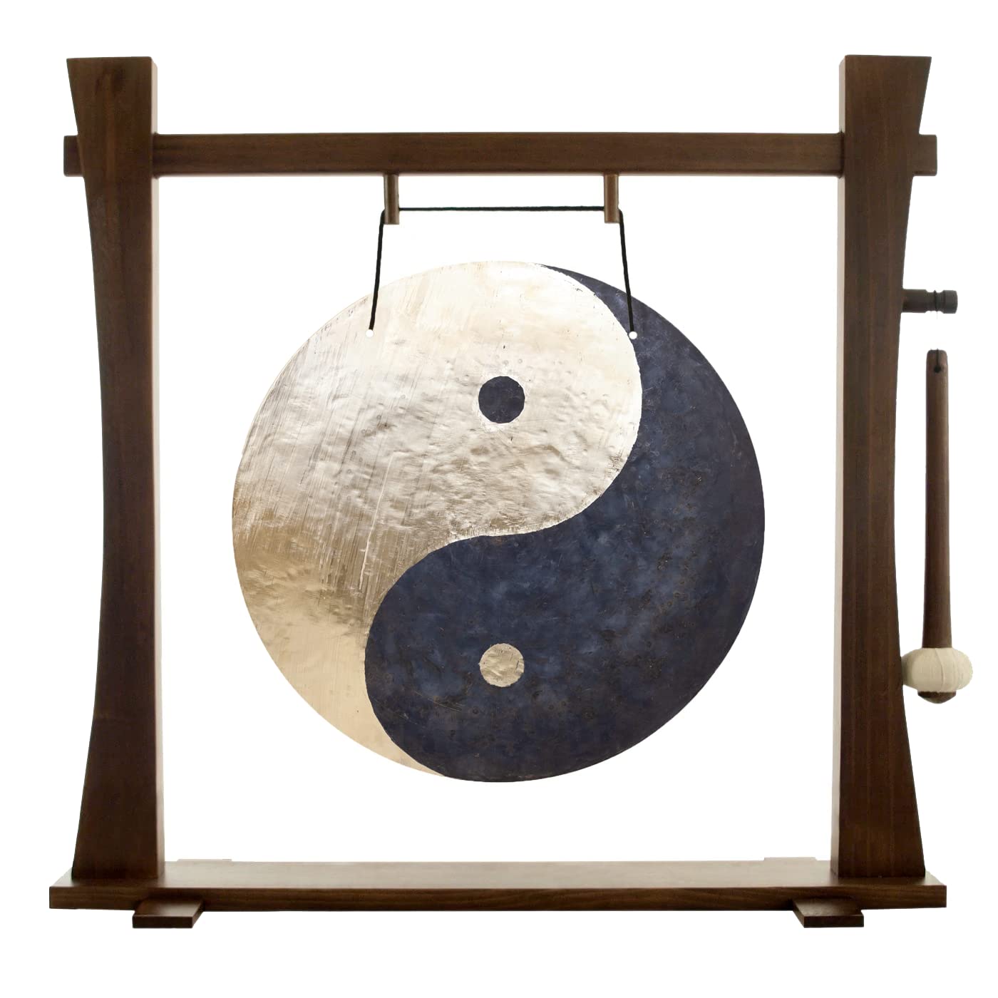 Taoist Breeze Gongs with Spirit Guide Stand - 18 Inch Meditation Gong for Yoga, Sound Healing & Spiritual Ceremonies - Perfect for Zen Decor, Feng Shui & Mindfulness Practice