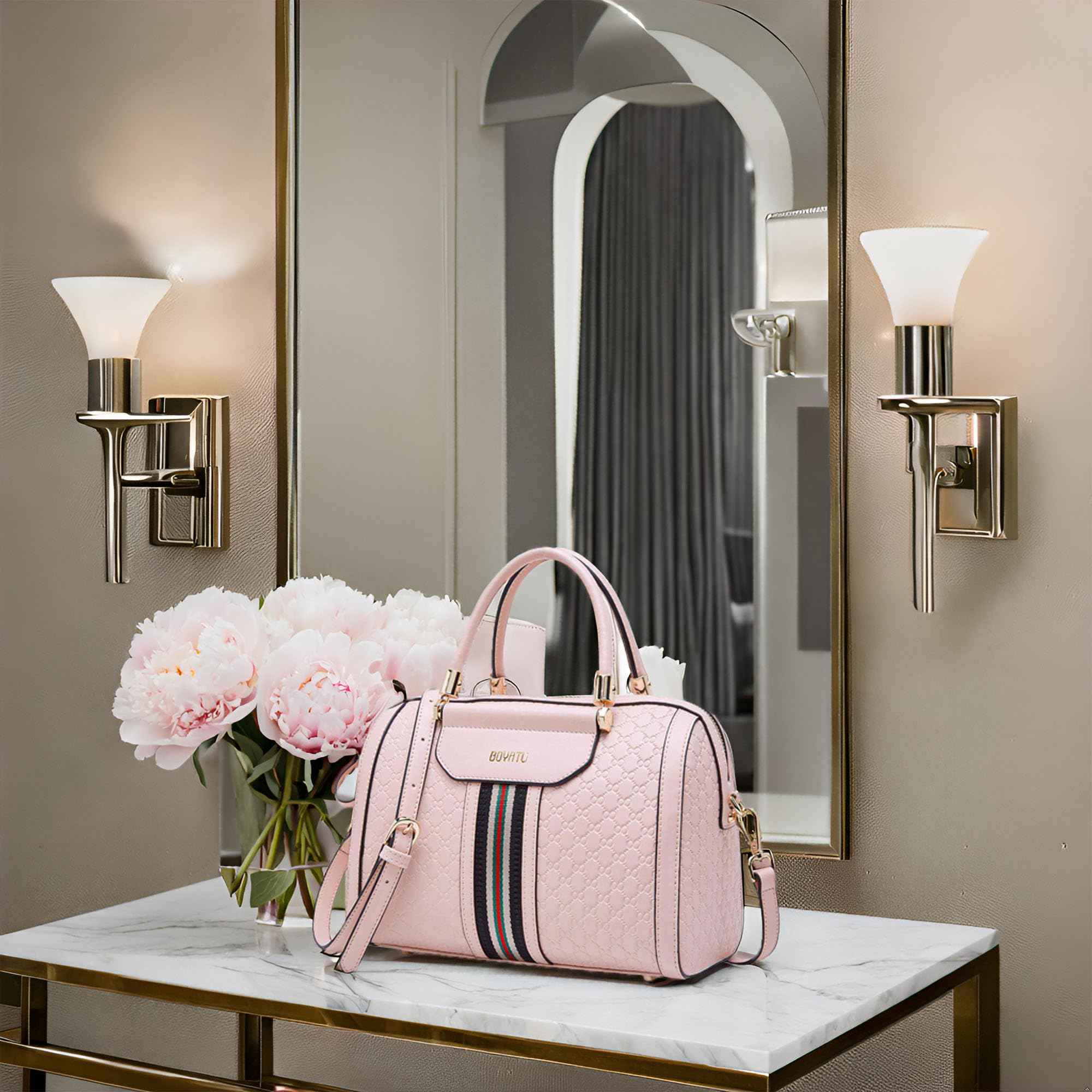 Stylish Leather Satchel Bags for Women - Fashionable Shoulder Purse & Top Handle Barrel Handbag | Perfect for Work, Travel & Everyday Use