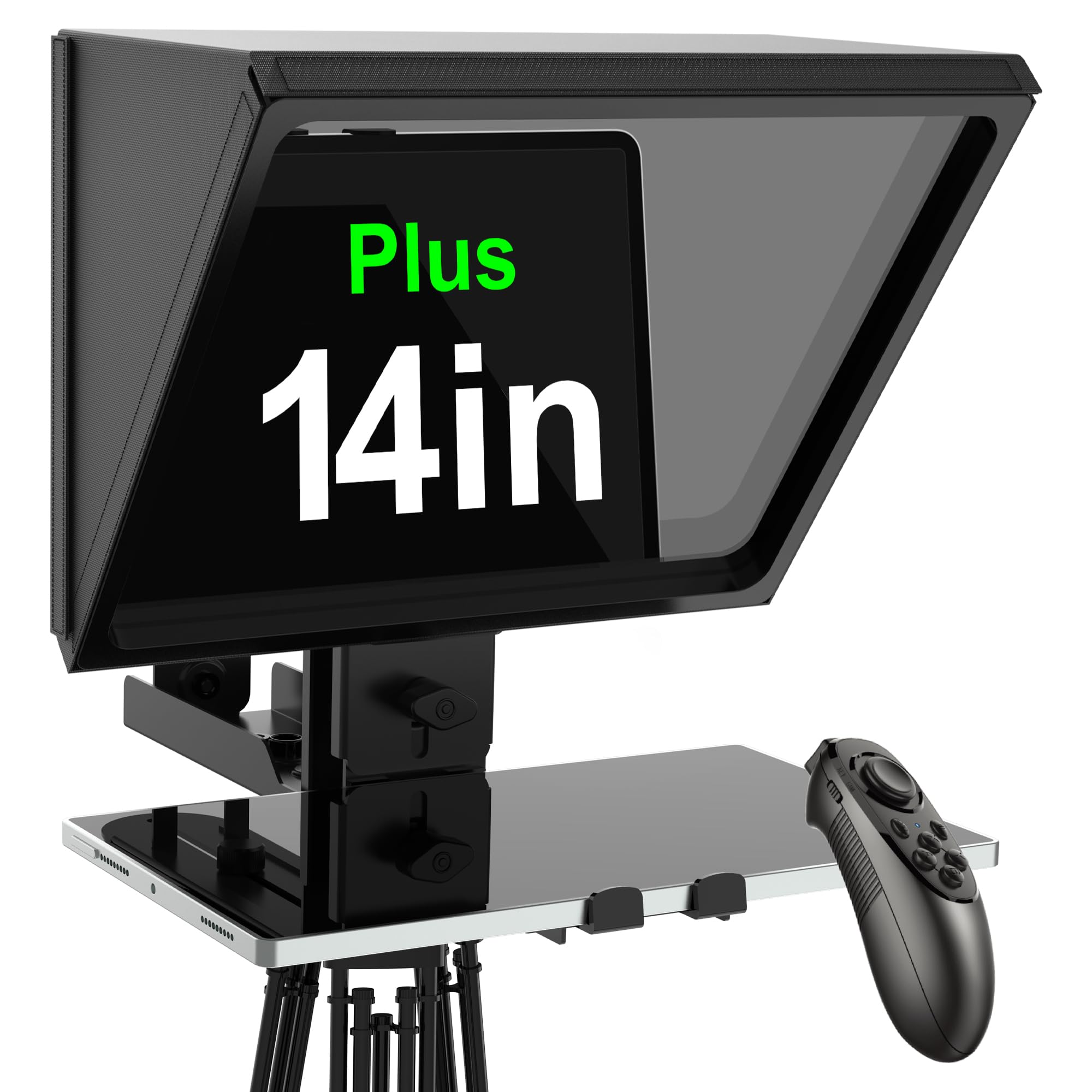 14 Inch Professional Teleprompter for Camera - iPad Compatible (14