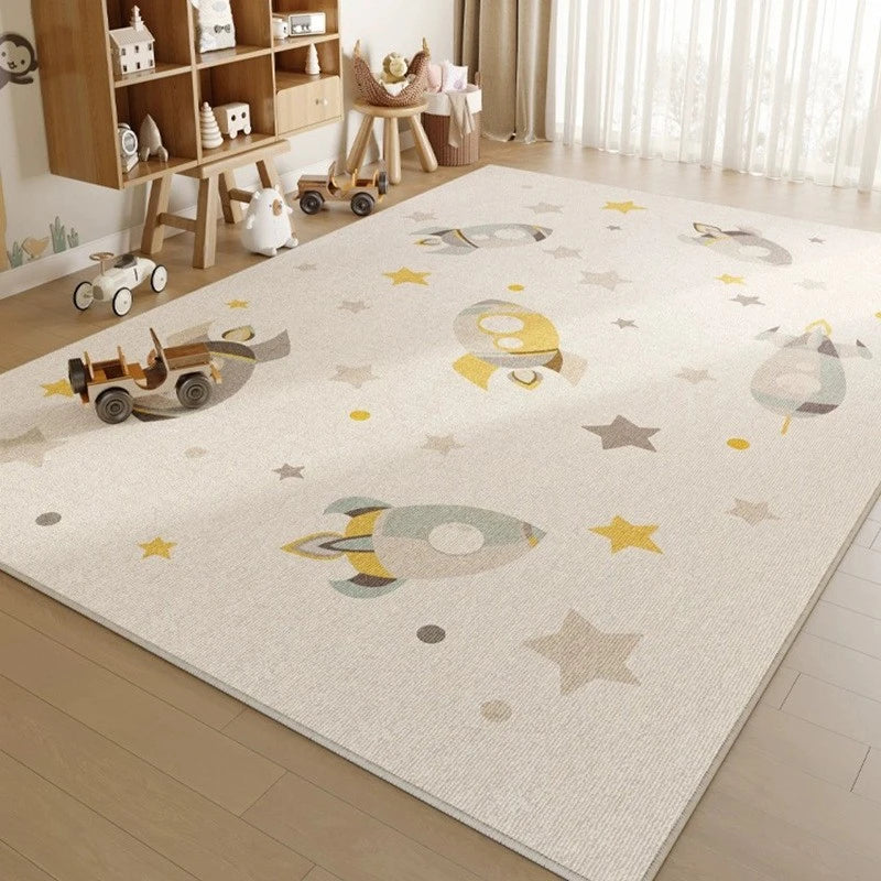 Siena PlayScape Waterproof & Spillproof Baby Nursery Rug - Soft Non-Slip Play Mat for Kids Room, Daycare & Toddler Play Area