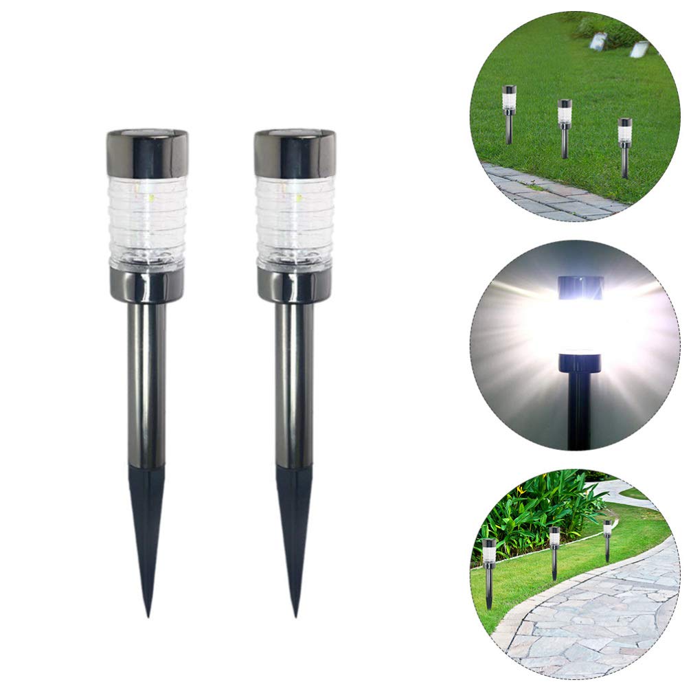 OSALADI 2-Pack Solar Powered LED Garden Lights - Waterproof Outdoor Lawn & Yard Lighting for Pathways, Patios, Decks & Landscaping | Weatherproof Solar Landscape Lights for Home Garden Decor