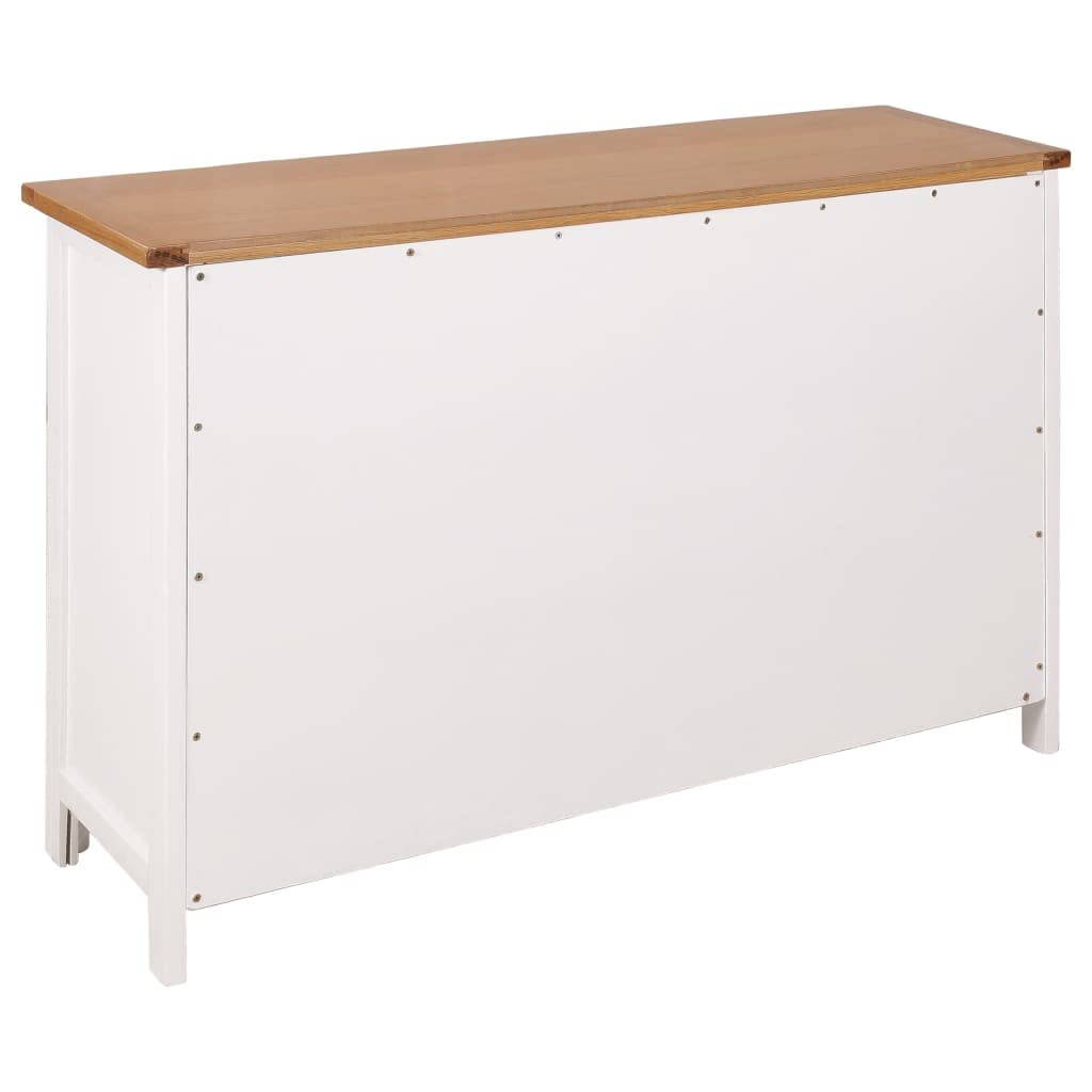 Solid Oak Wood Side Cabinet - 43.3